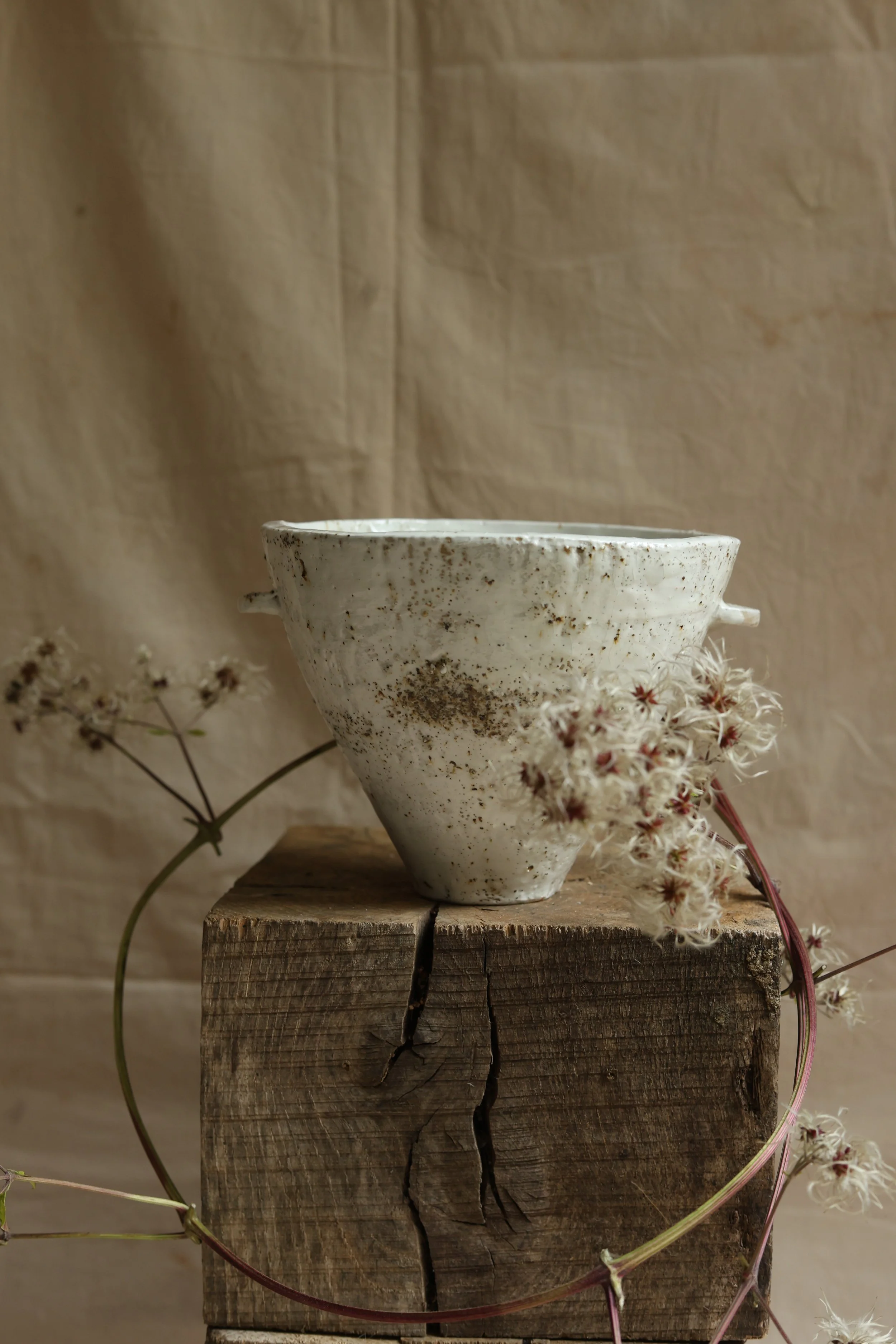 Conical stoneware bowl II