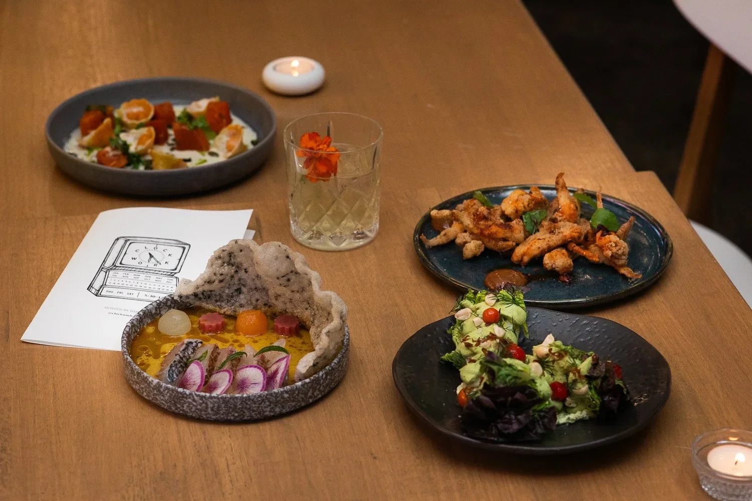 Dinner at CLOCKWORK / Photo: Atlanta Coffee Shops (@atlantacoffeeshops)