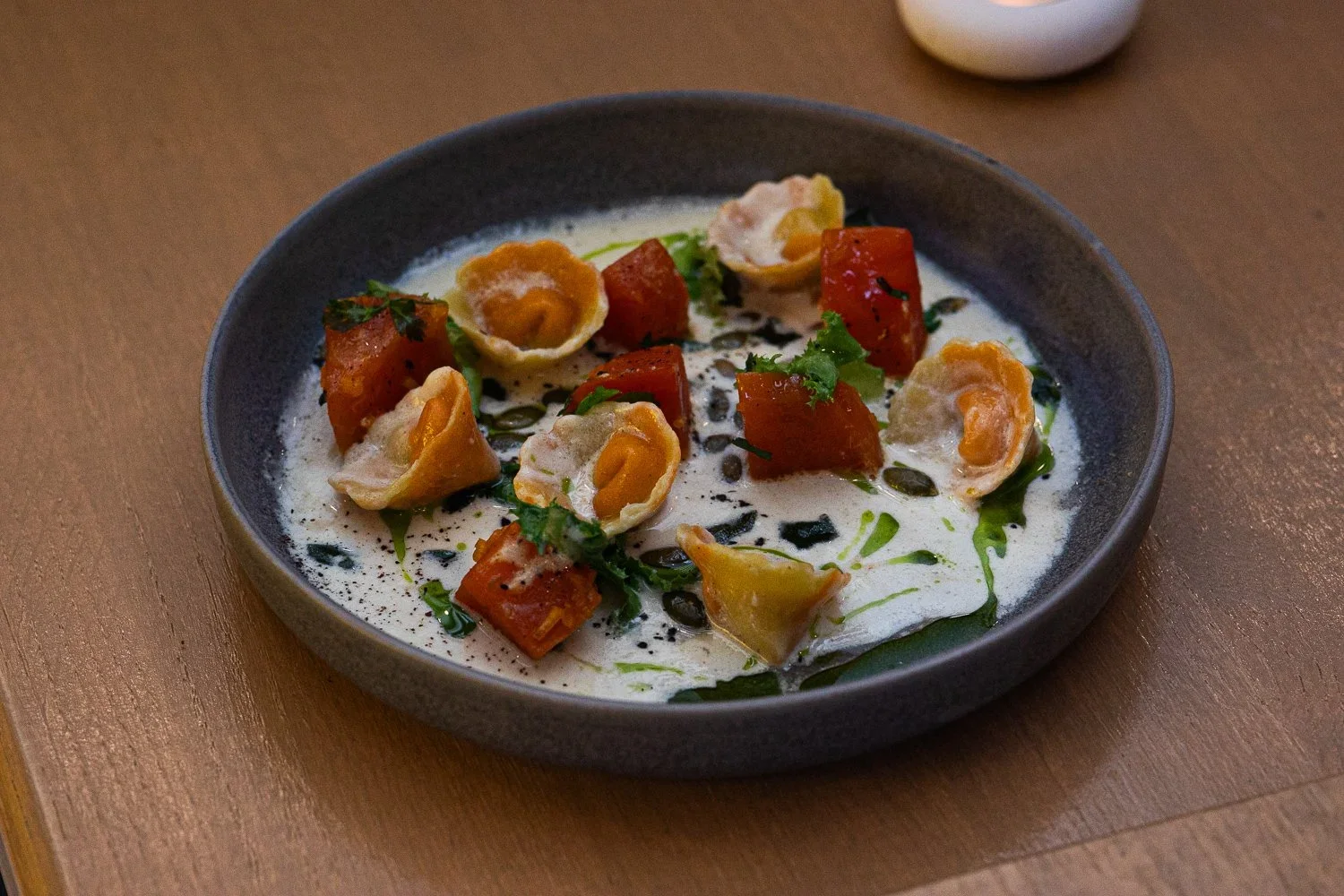 Candy Roaster Squash Tortellini / Photo: Atlanta Coffee Shops (@atlantacoffeeshops)