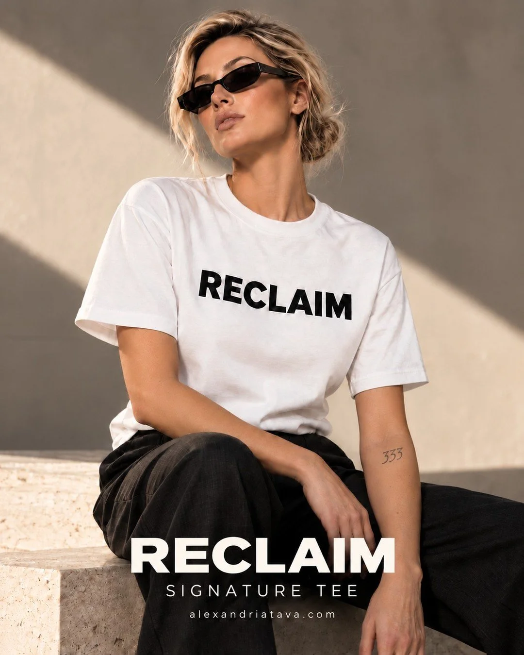 #RECLAIM &mdash; Signature Tee 🤍 

A classic, with conviction. Crafted from 100% cotton, the Signature Tee pairs a clean unisex silhouette with a bold black wordmark. Wear it with denim, under a jacket, or entirely on your terms.

Trust yourself. #R
