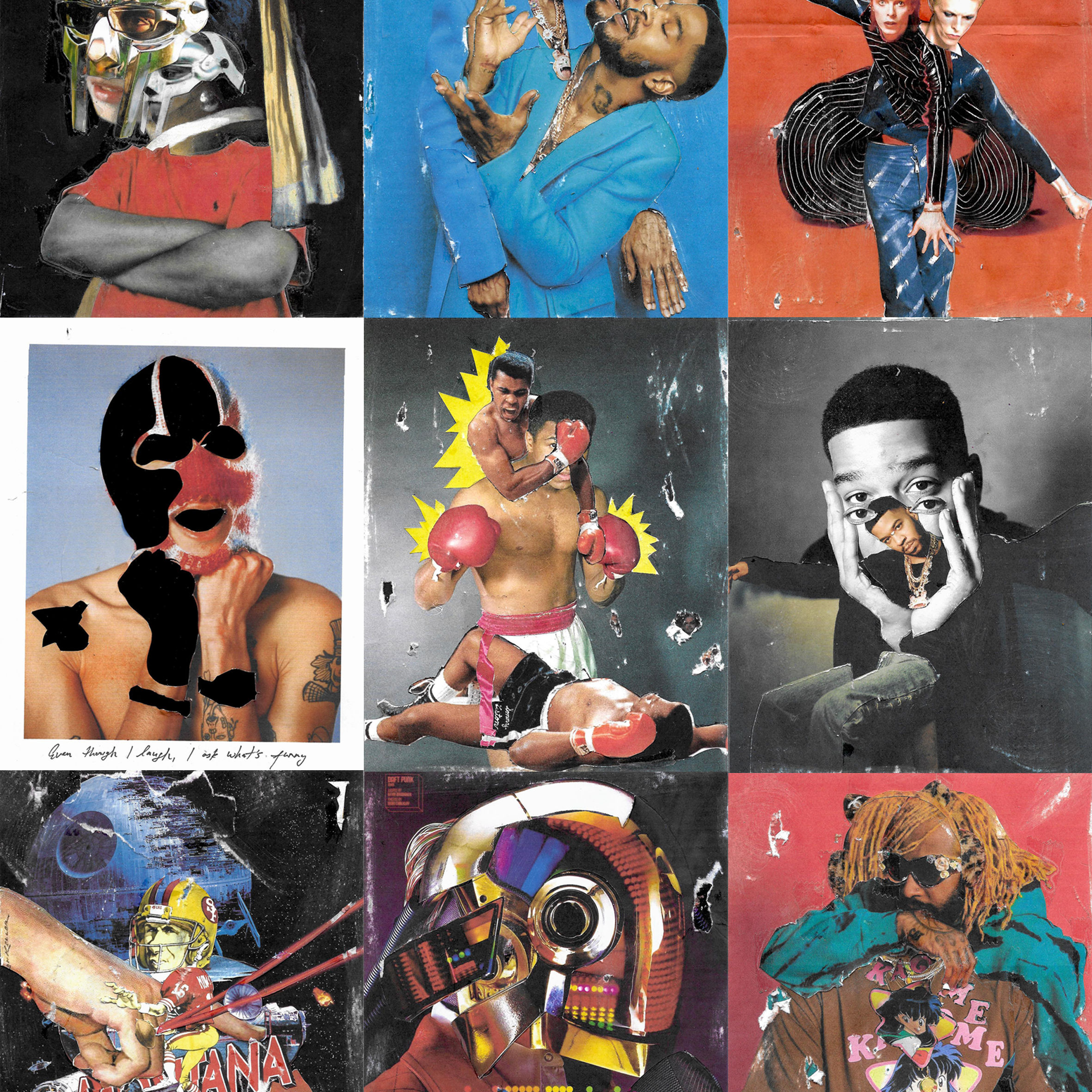 mixed media collages