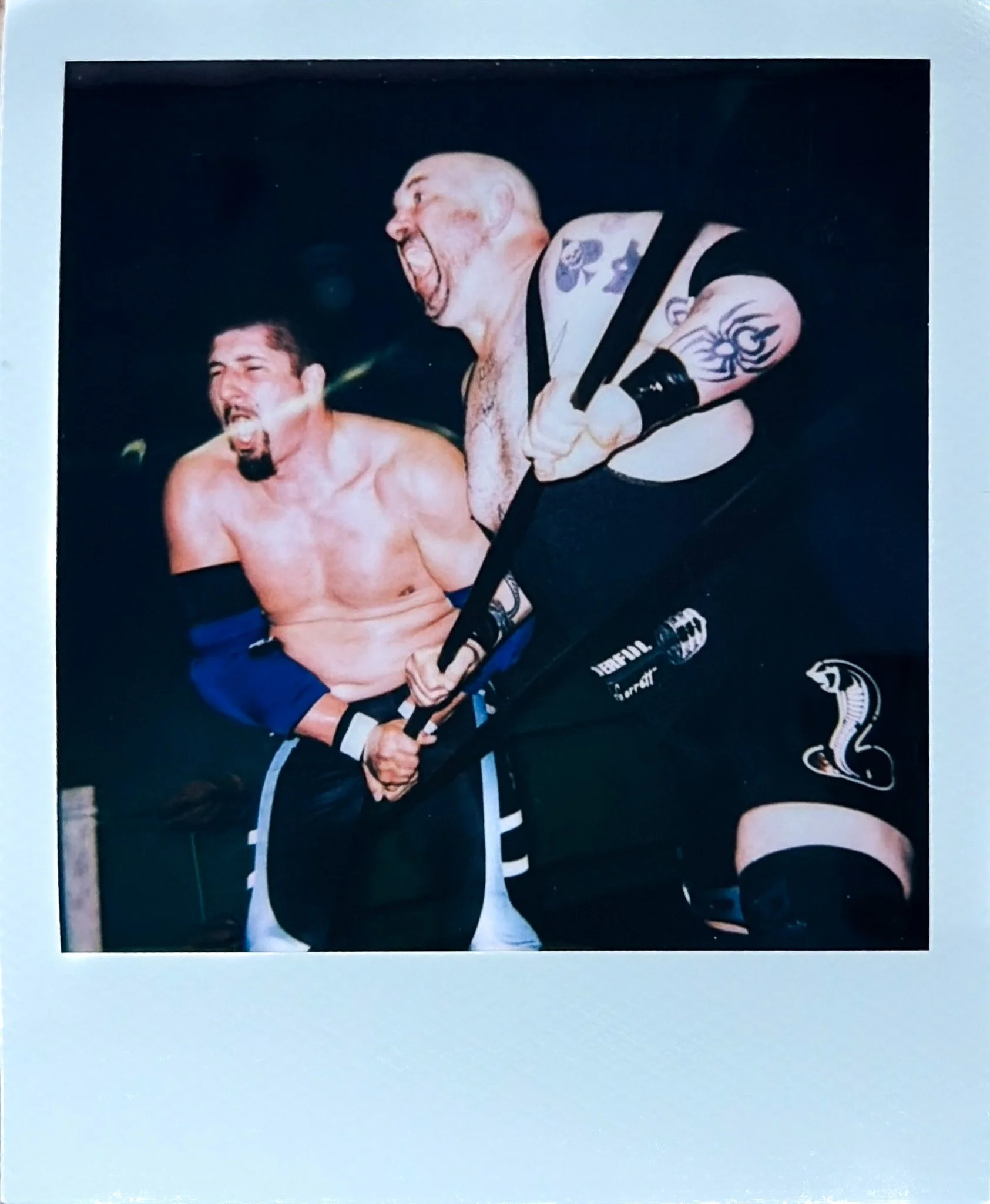Action wrestling photography.