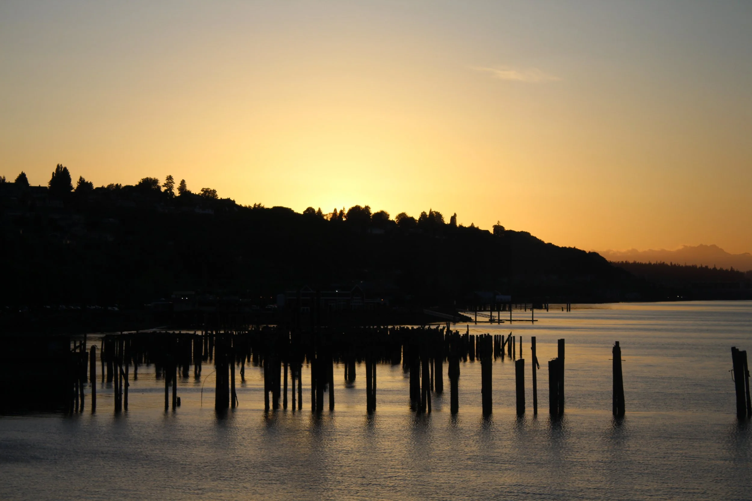 Sunset on the Sound (2021). View of Puget Sound at sunset in Tacoma, WA. 