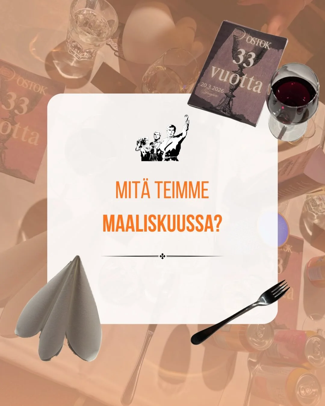Vostokin maaliskuuhun mahtui j&auml;lleen monenlaista!

Juhlimme 33-vuotiasta ainej&auml;rjest&ouml;&auml;mme sankoin joukoin Bravo Plazassa, prideapproilimme sek&auml; siivosimme rakkaan harjoitustoimituksen. Oranssihaalarisitsit puolestaan ker&auml