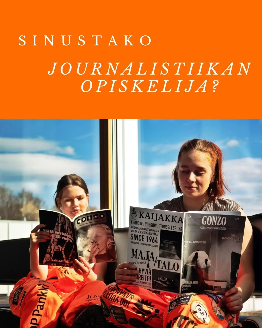 Hei mahdollinen tuleva vostok!🐼🧡

Kiinnostaako journalistiikan opiskelu yliopistossa?

Vostok ry on Tampereen yliopiston journalistiikan ja visuaalisen journalismin ainej&auml;rjest&ouml;. Meill&auml; p&auml;&auml;set opiskelemaan kandiksi ja maist
