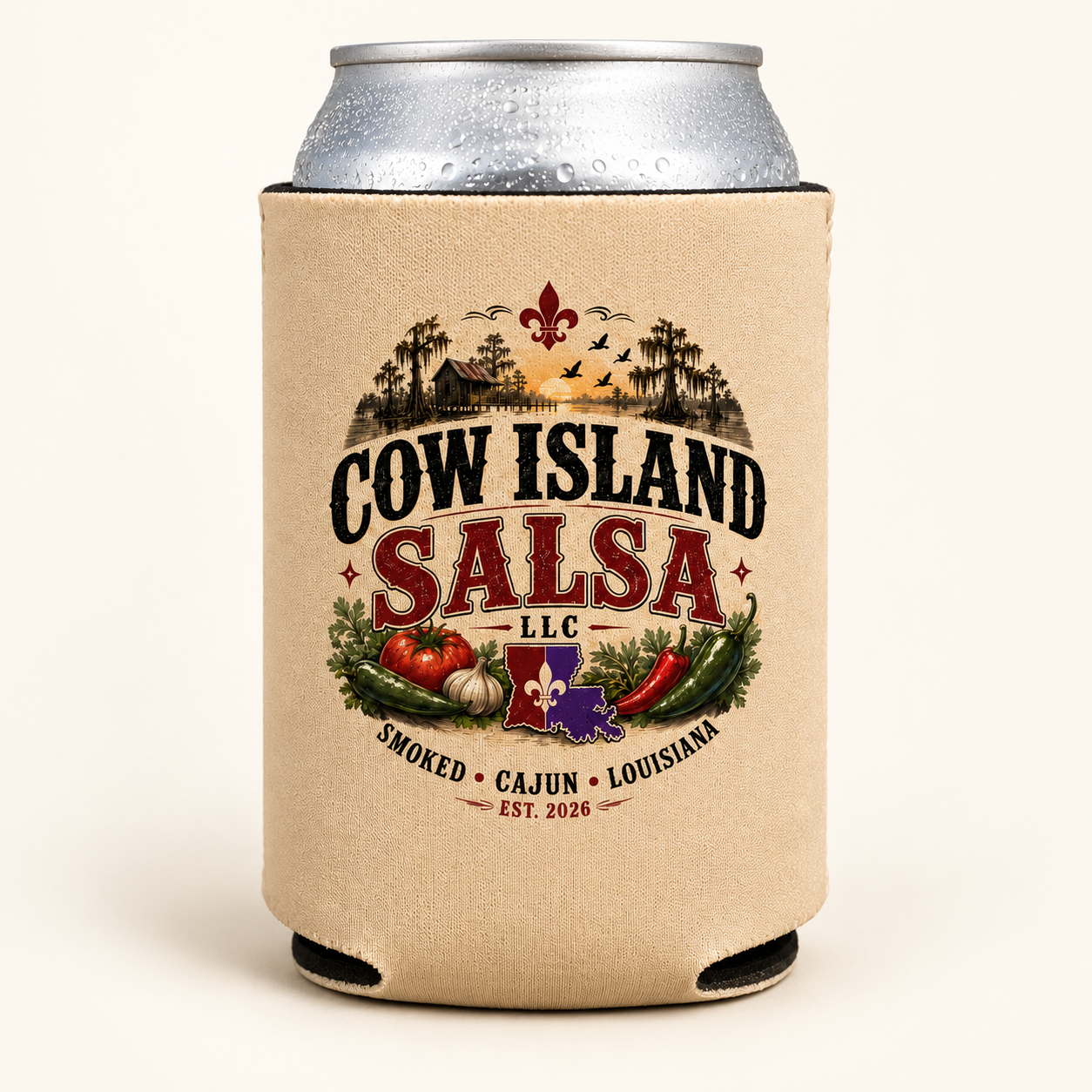 Cow Island Koozie