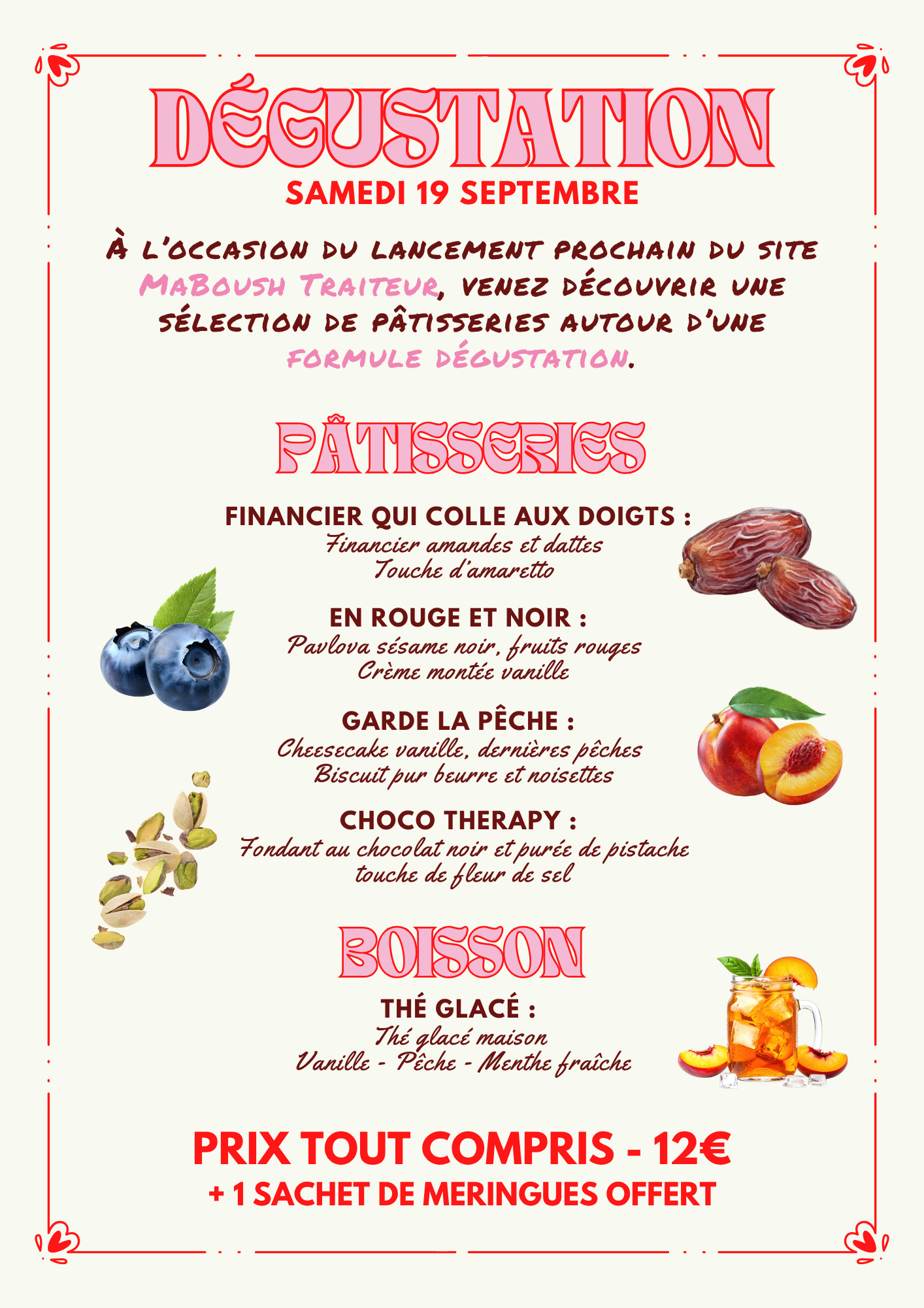 Menu Dégustation Dessert