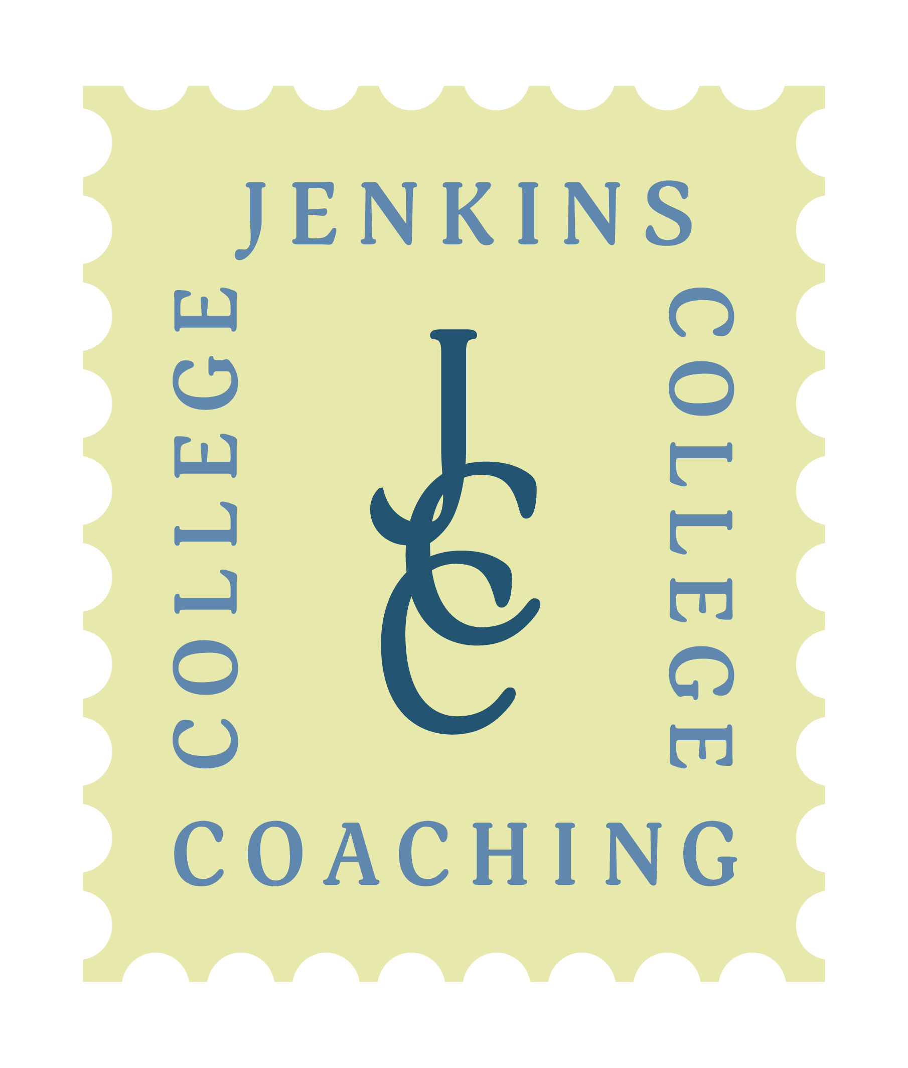 Jenkins College Coaching stamp logo mark