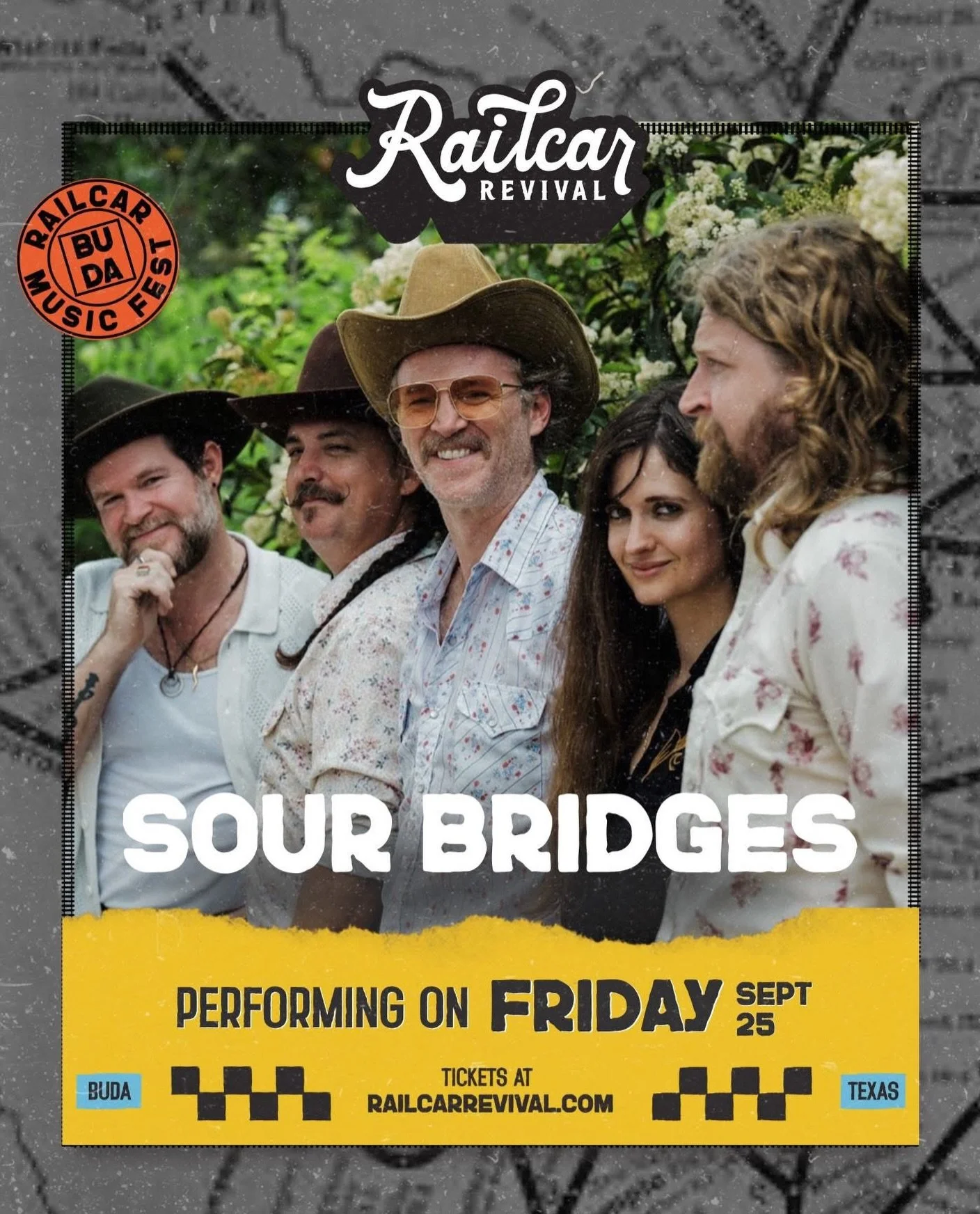 One week away!! Damn, look at that lineup. Who&rsquo;s partyin with us in Buda next Friday?