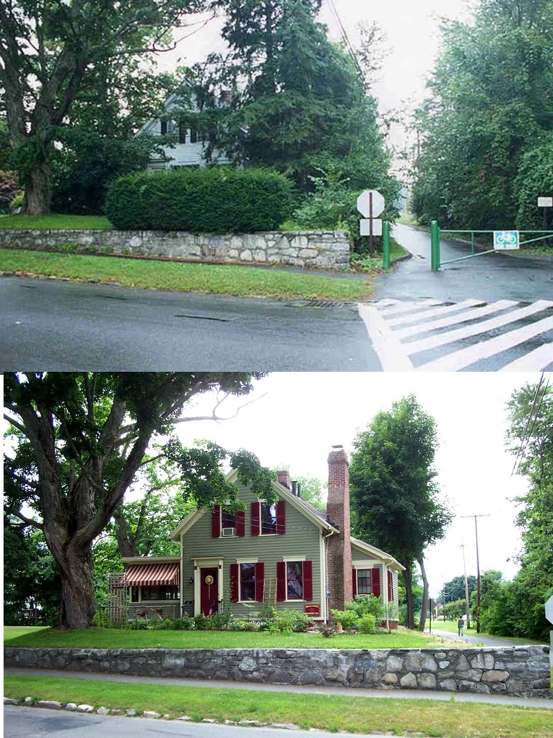 7-7-03 good photo of house untrimmed and with old photo.jpg