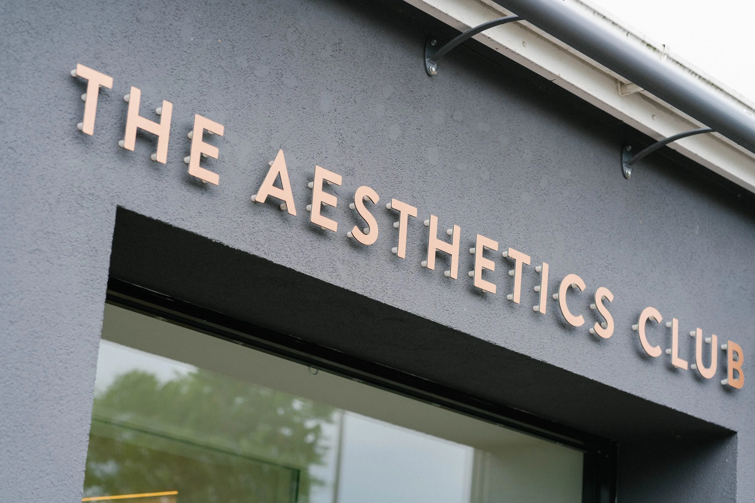The Aesthetics Club exterior signage
