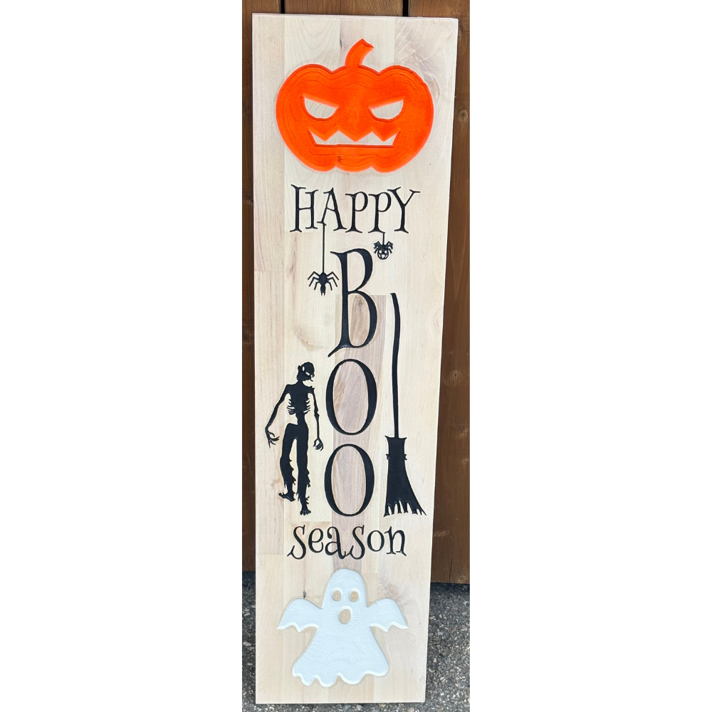 Custom crafted "Boo Season" Wooden Sign  3 foot