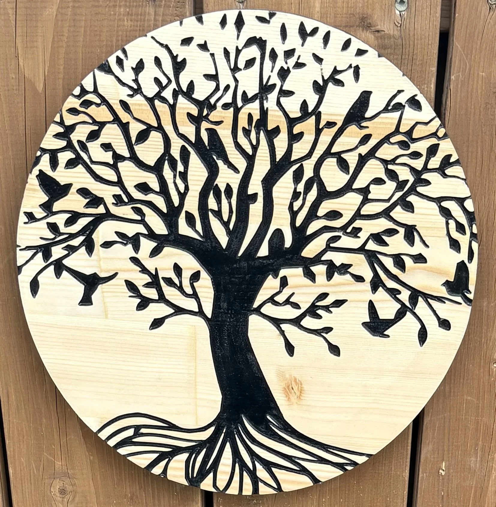 Wooden Tree of Life Wall Art  12 inch