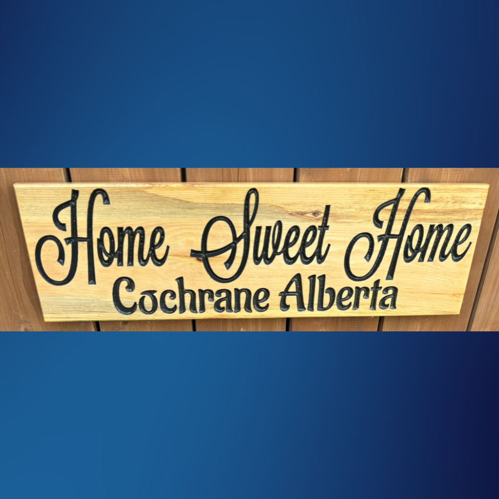 Personalized Home Sweet Home Wooden Sign 8x24