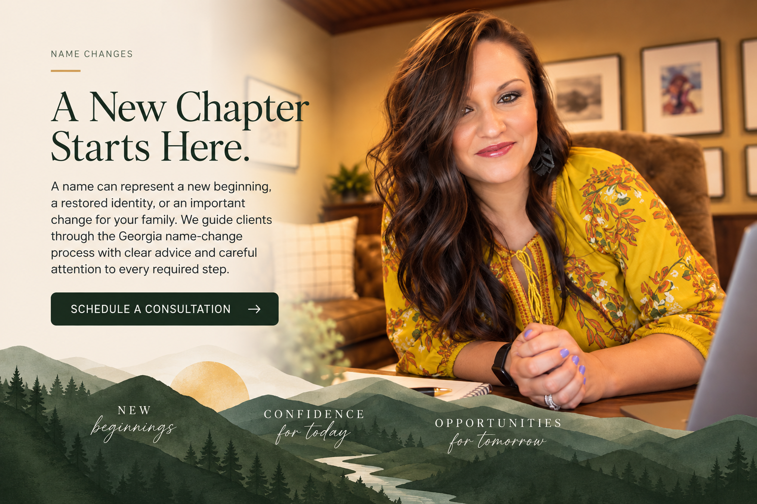 Attorney Sierra Kimbrell helping North Georgia family law clients prepare for the next chapter.