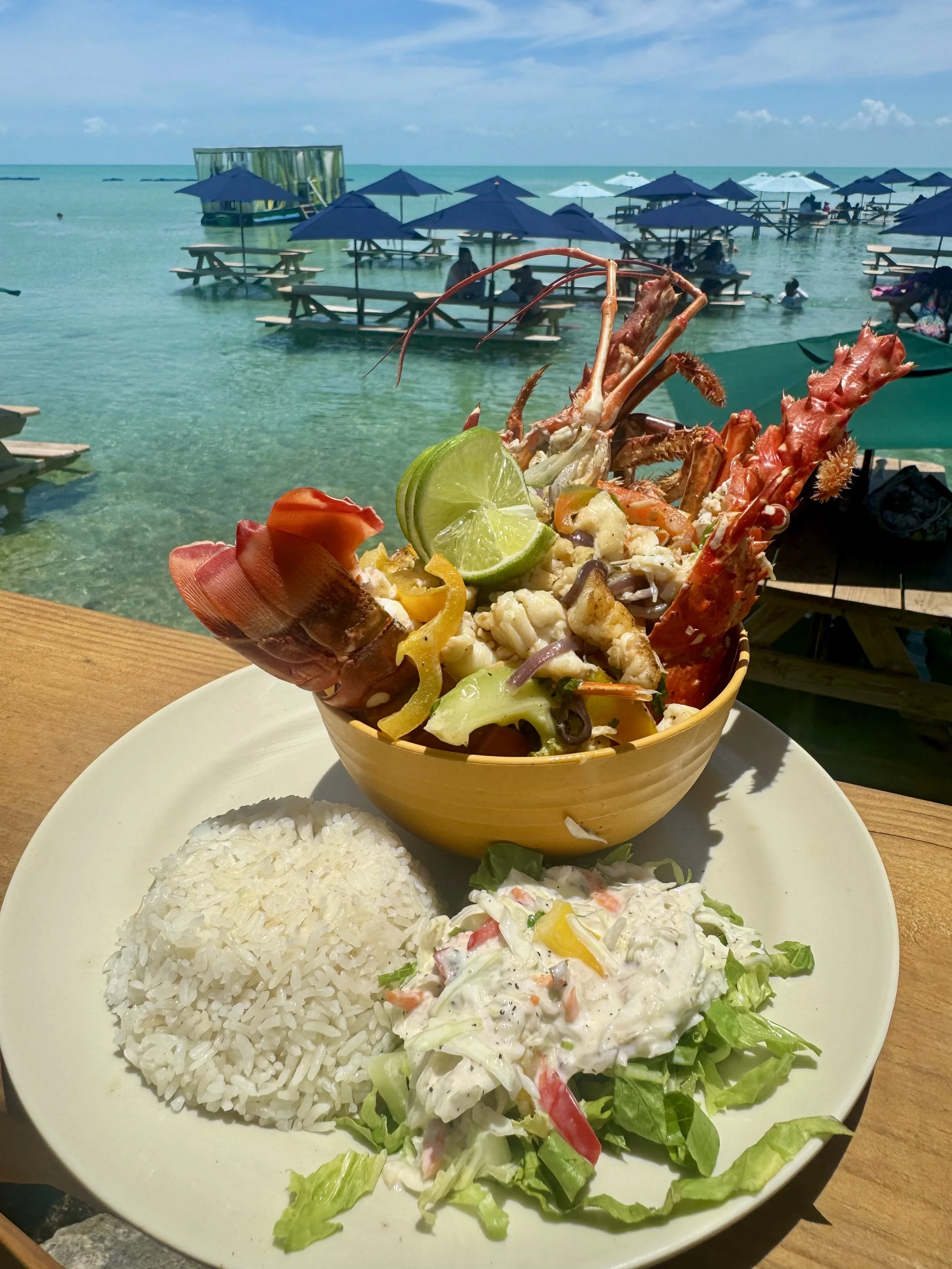 Curried whole lobster