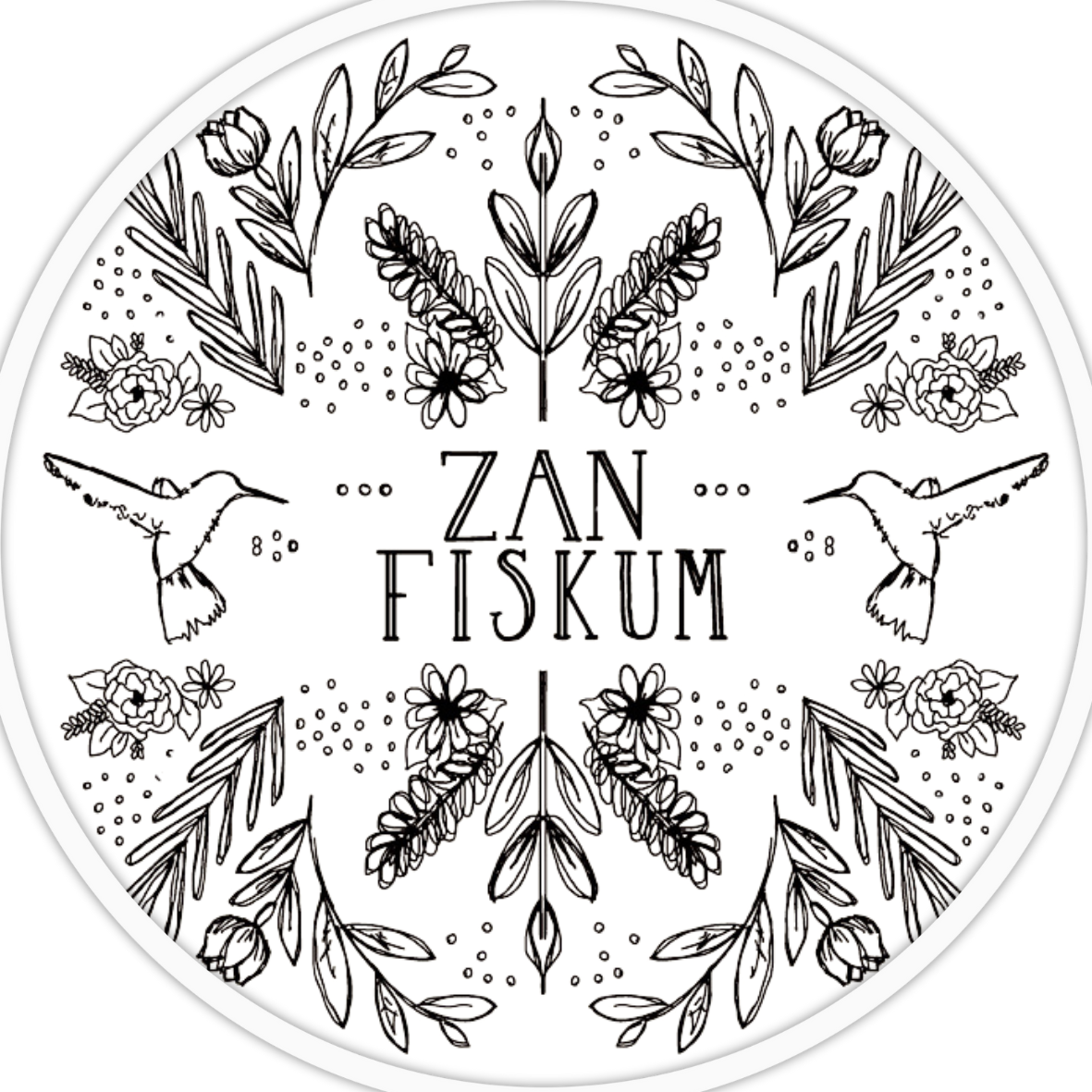 Floral Bird Sticker