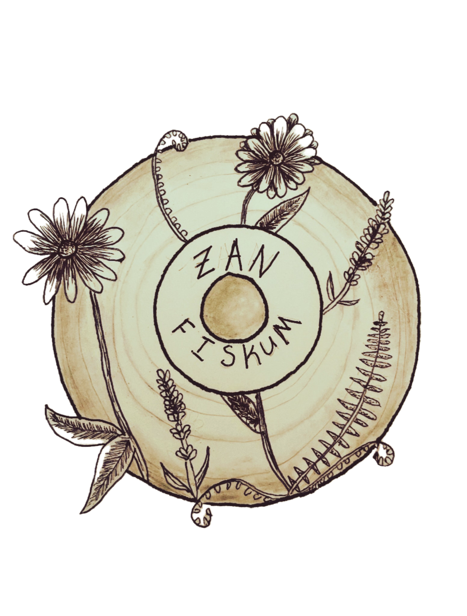 Hand drawn sticker