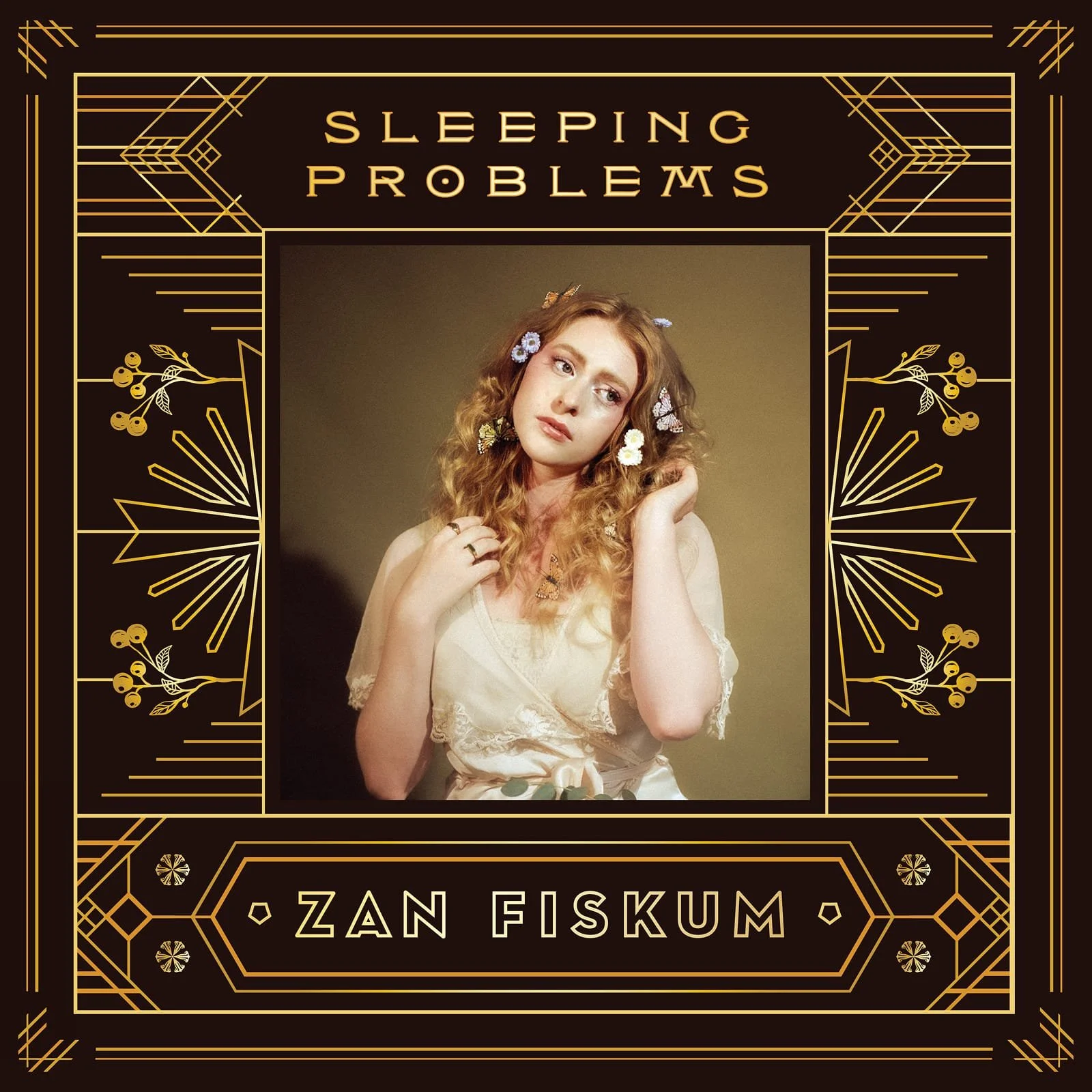 Cover artwork for Zan Fiskum album, titled 'Sleeping Problems'