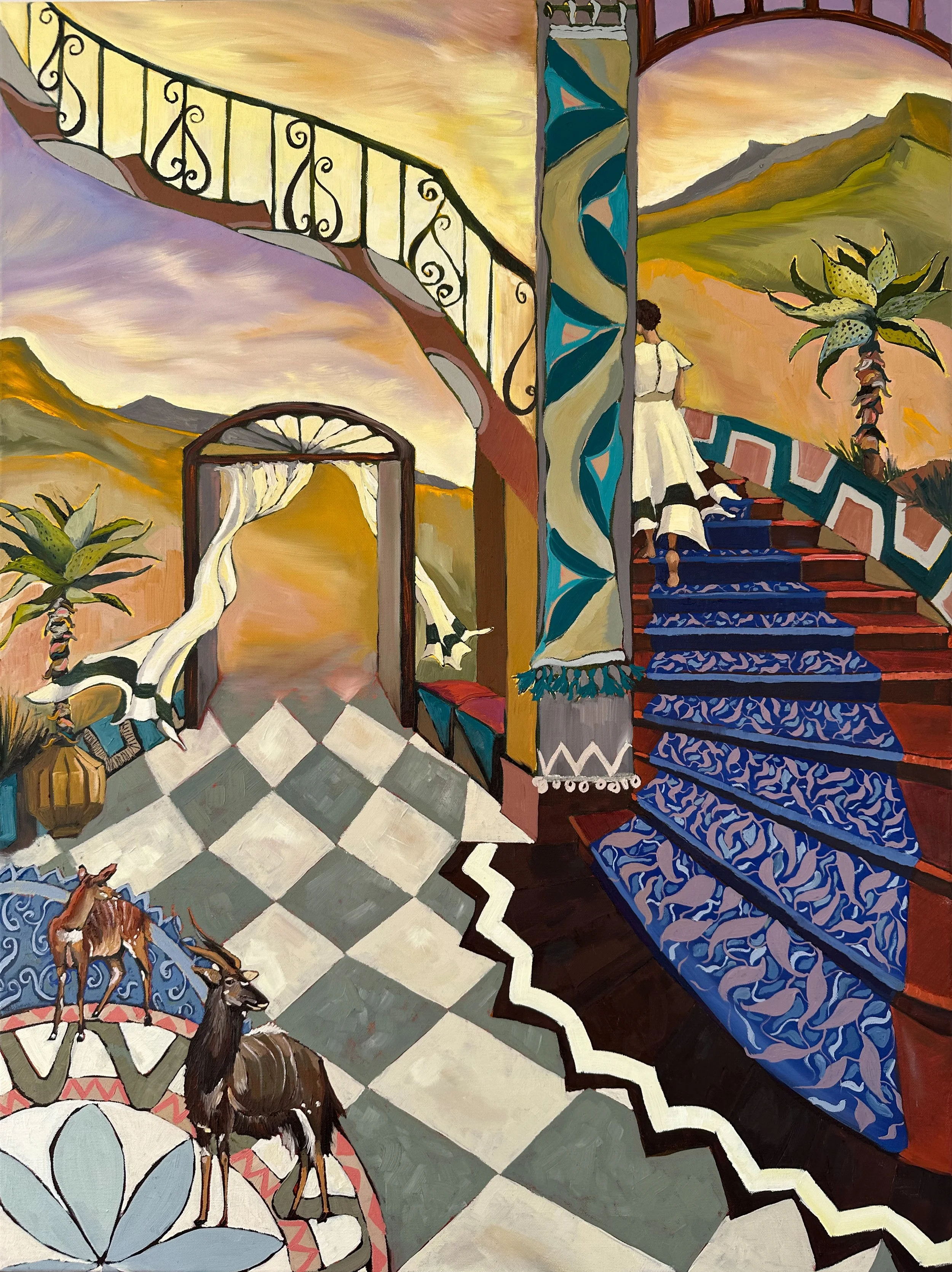 Liminal Spaces, 103x78cm framed, oil on canvas, $3,000