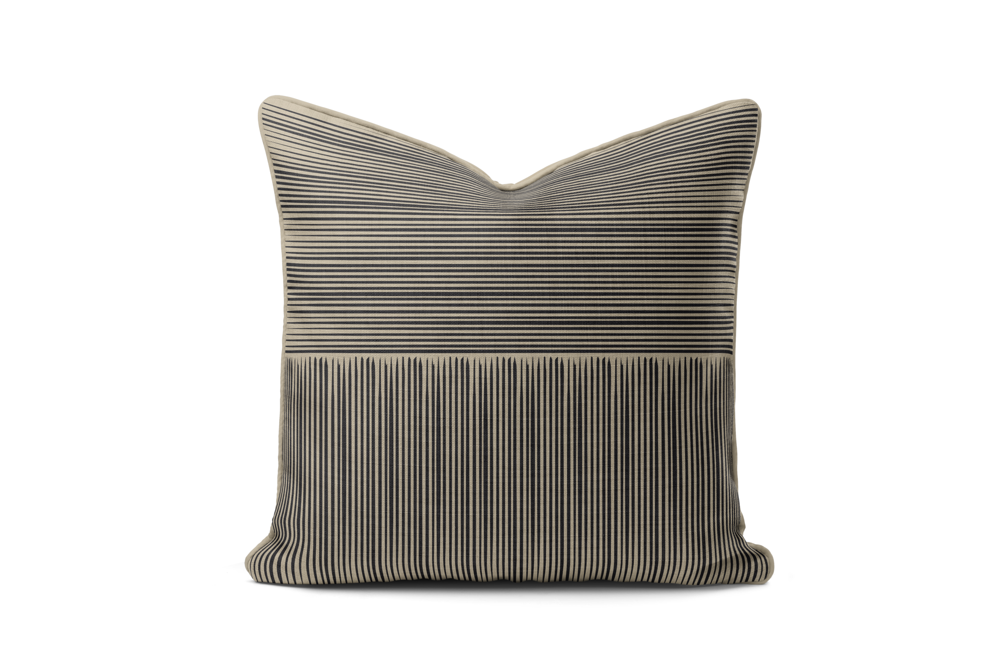 FAULTLINE_core-square-throw-pillow-cover-banded-pinstripe-black-tan-22x22-plw010-view01.png