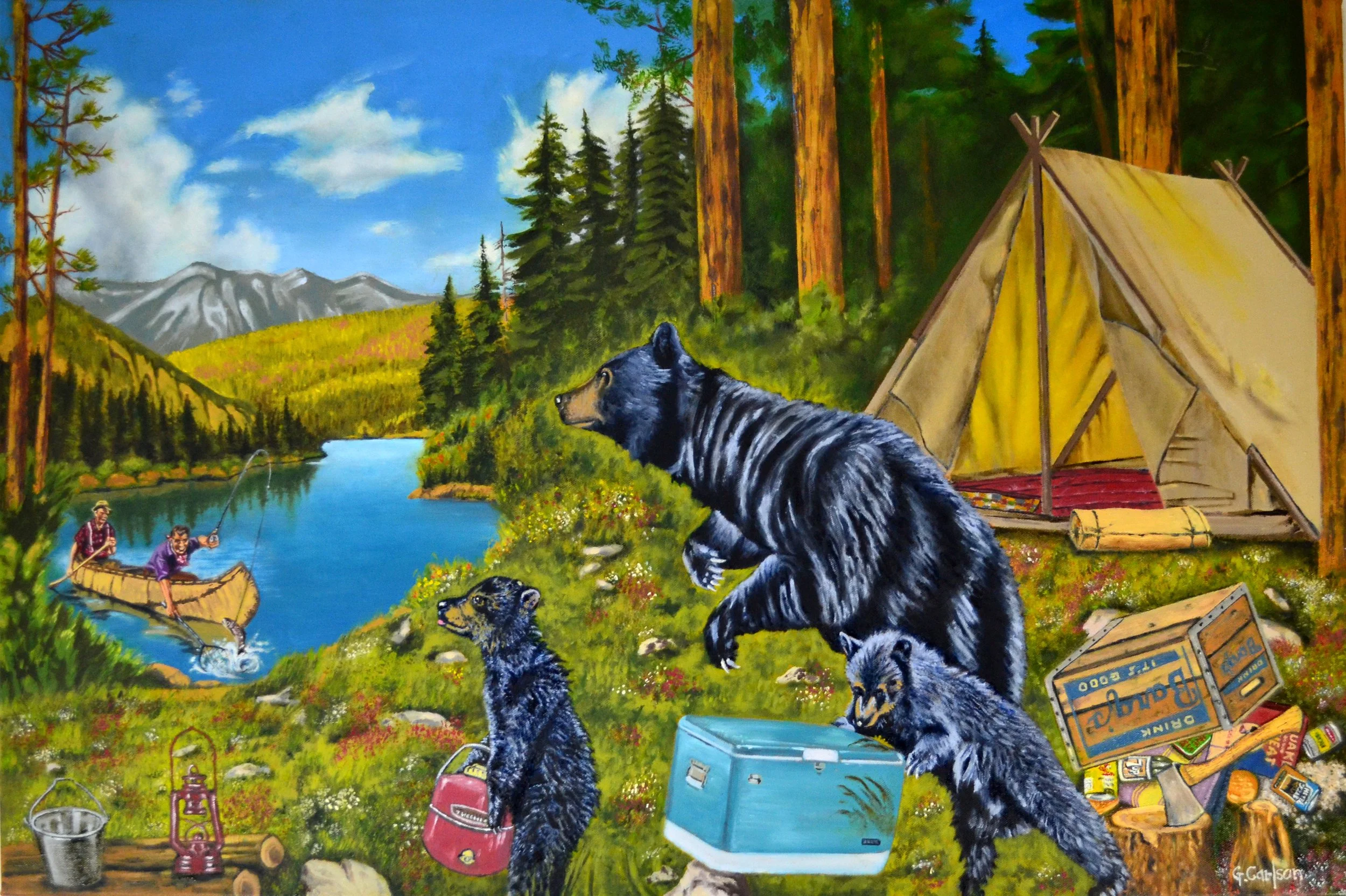 A Campsite Tale • 24" x 36" • Oil on Canvas
Price available upon request