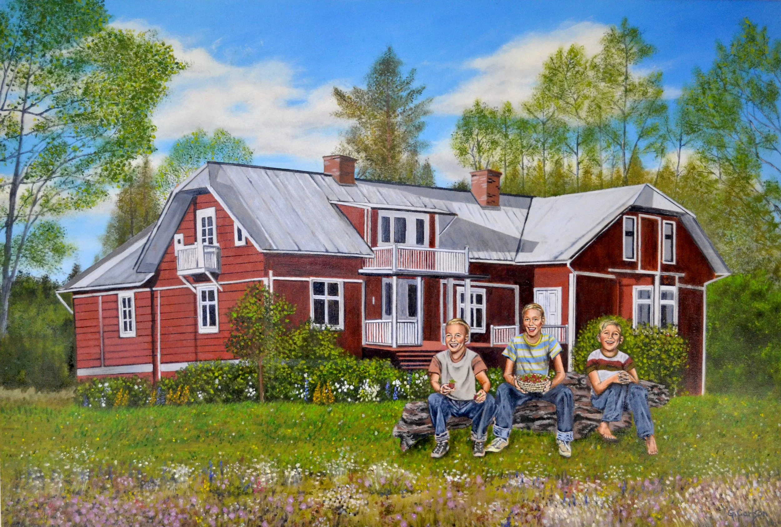Bonds of Youth in Swedish Country  24" x 36" • Oil on Canvas
Not Available for Sale