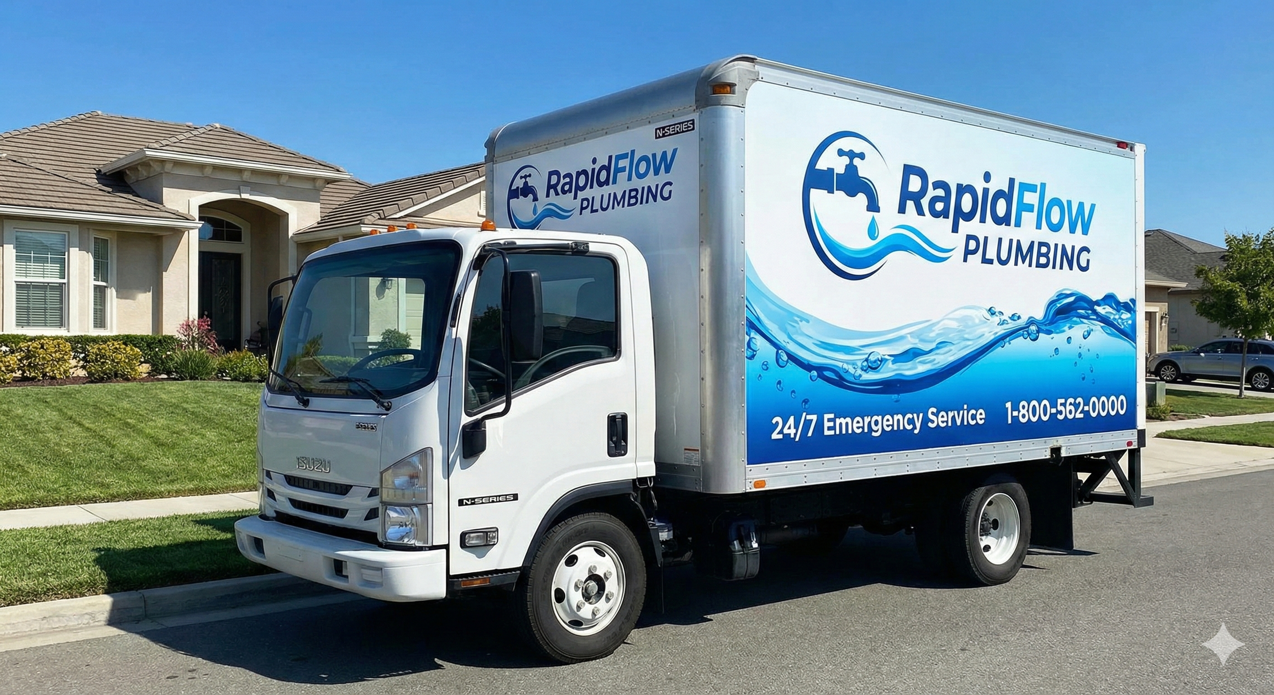 plumbing truck wrap