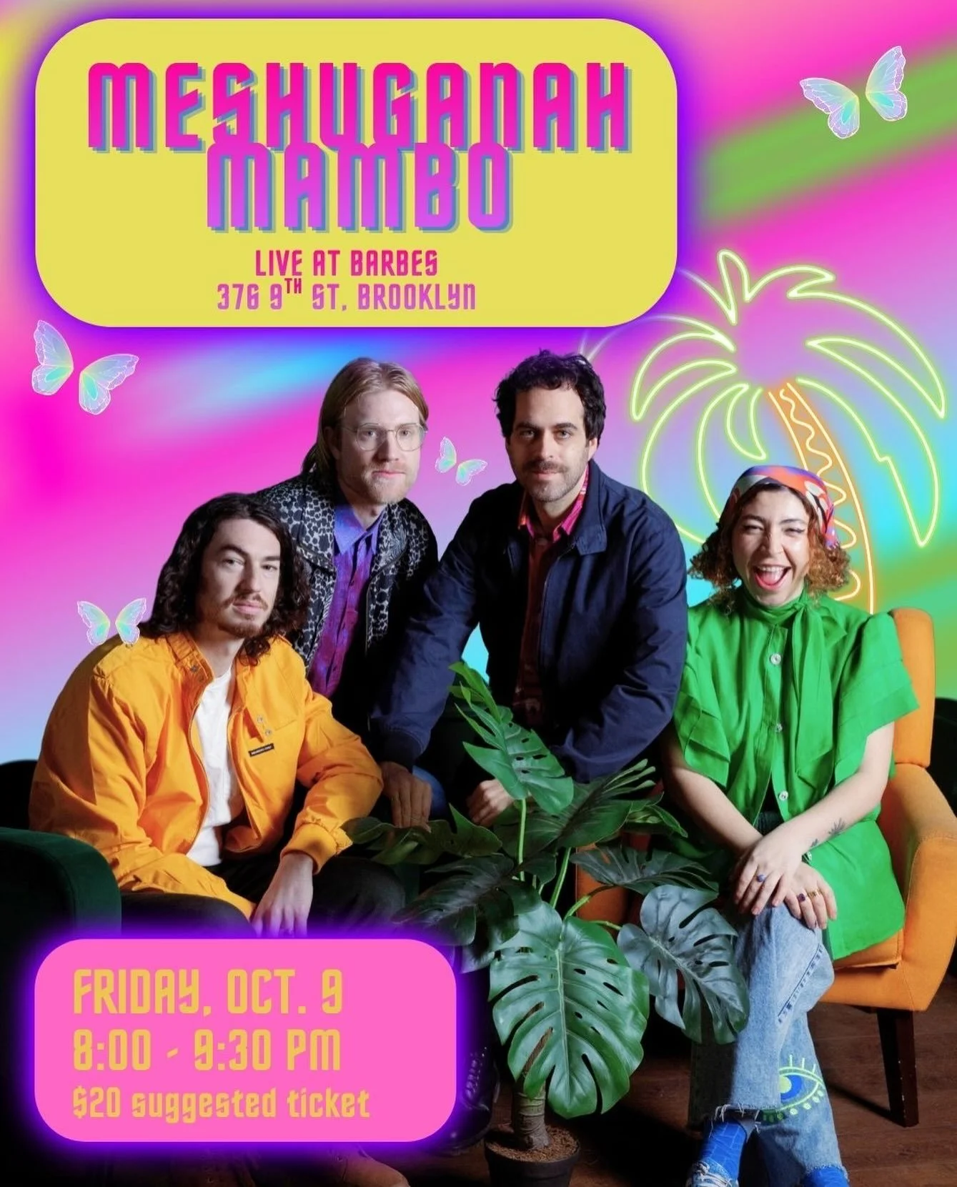 Tropical party at Barbes and you&rsquo;re invited. Friday, Oct 9 at 8PM. With this amazing band: 
@akupercu on percussion
@m_sarason_sounds on organ
@ericvanderbiltm on sax AND piano
@elbeatdelprimo on drums
 @abepollackmusic on bass

I don&rsquo;t w