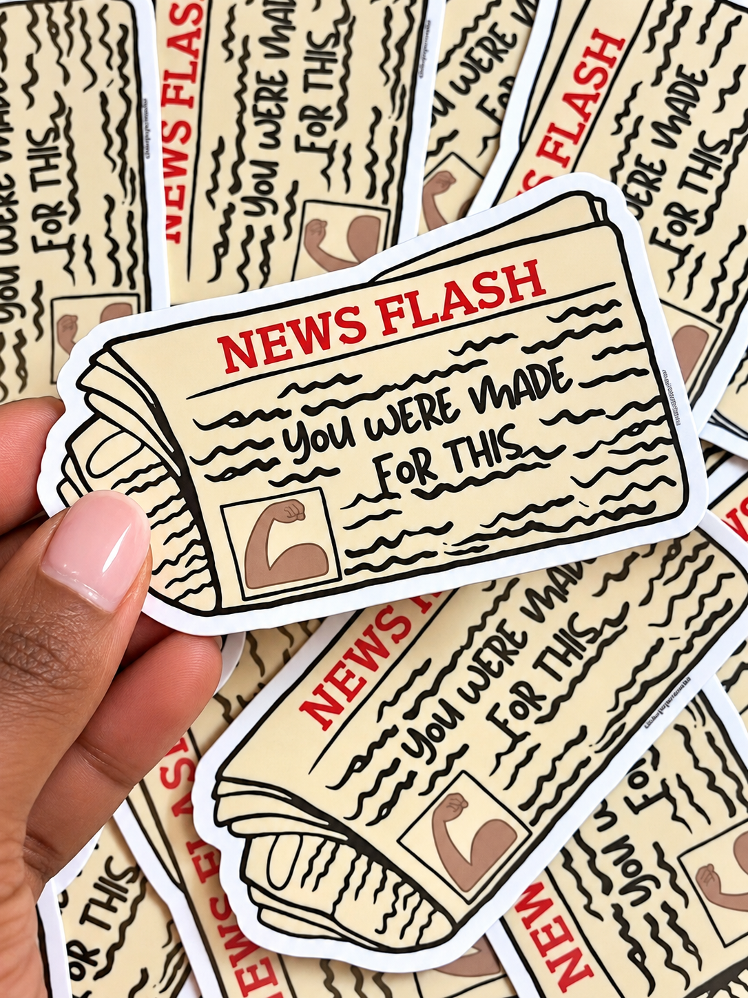 News Flash You Were Made for This Vinyl Sticker