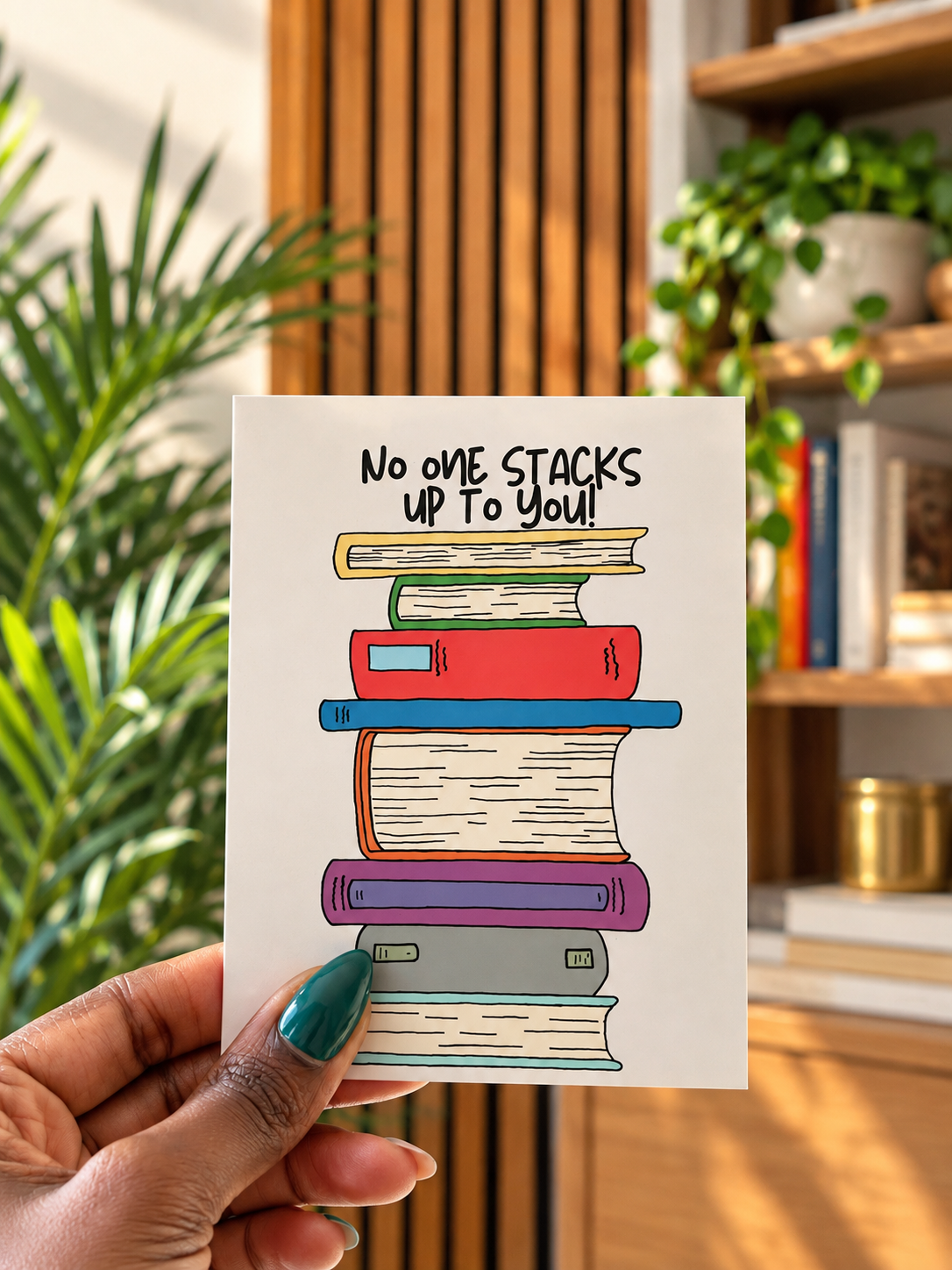 Book Lover Greeting Card