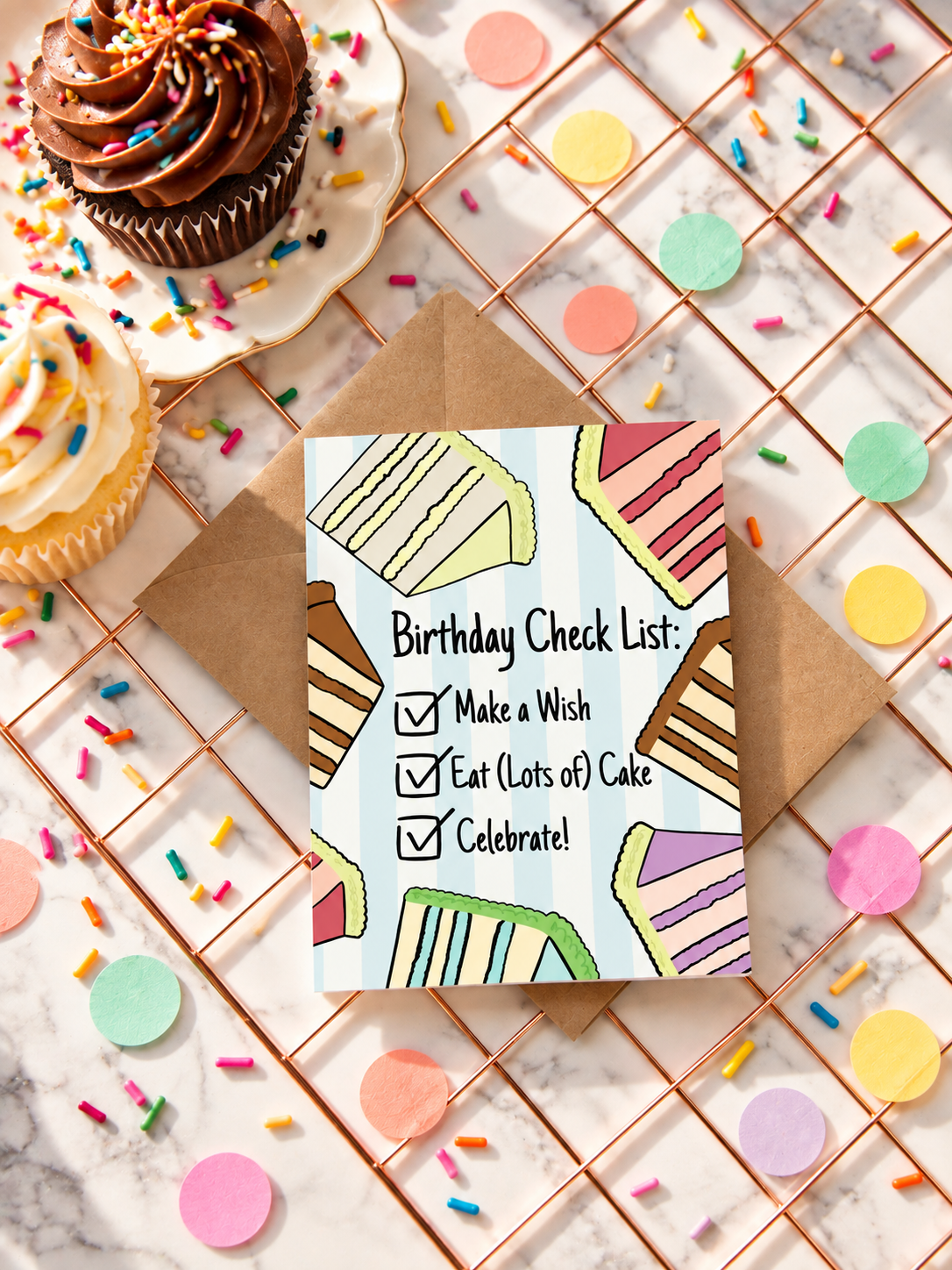 Birthday Checklist Birthday Card