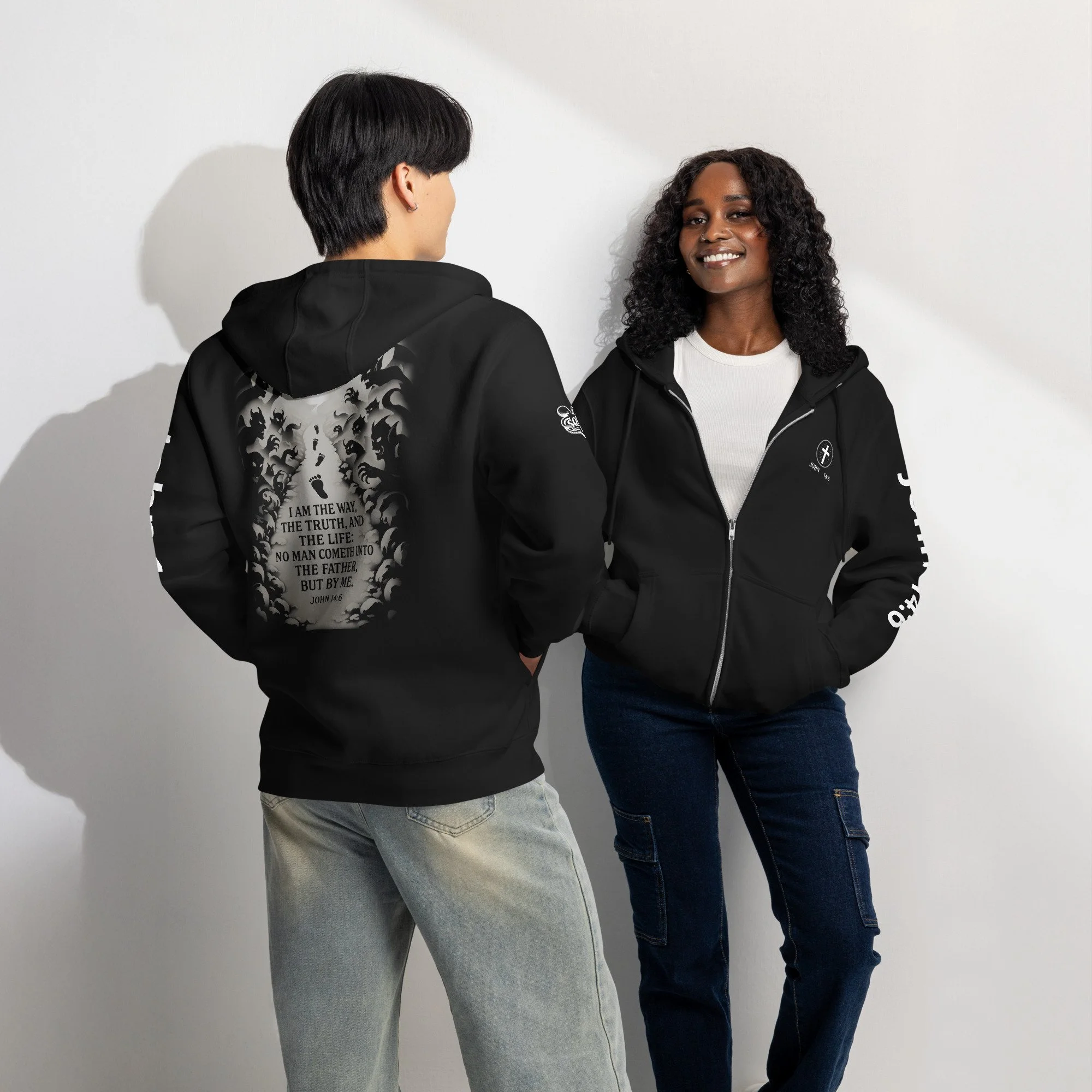 John 14:6 – Unisex Zip-Up Hoodie