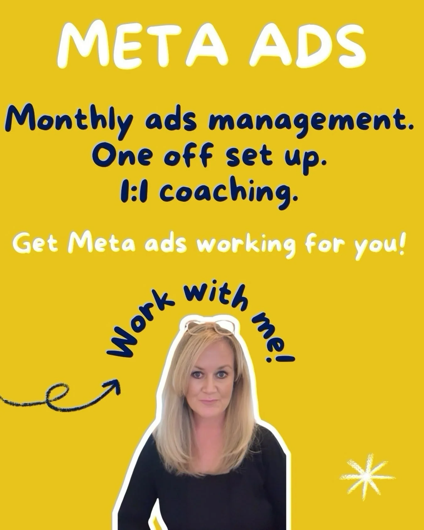 Are you a small business owner? It&rsquo;s time to get Meta ads working FOR your beautiful business! It&rsquo;s a fantastic way to get seen and make more sales. It doesn&rsquo;t need to be confusing, overwhelming, time consuming or scary.

You just n