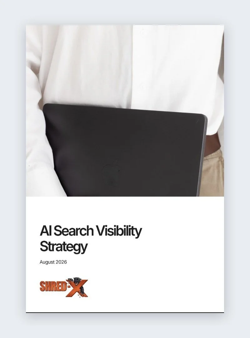 Shred-X AI Search Visibility Strategy cover