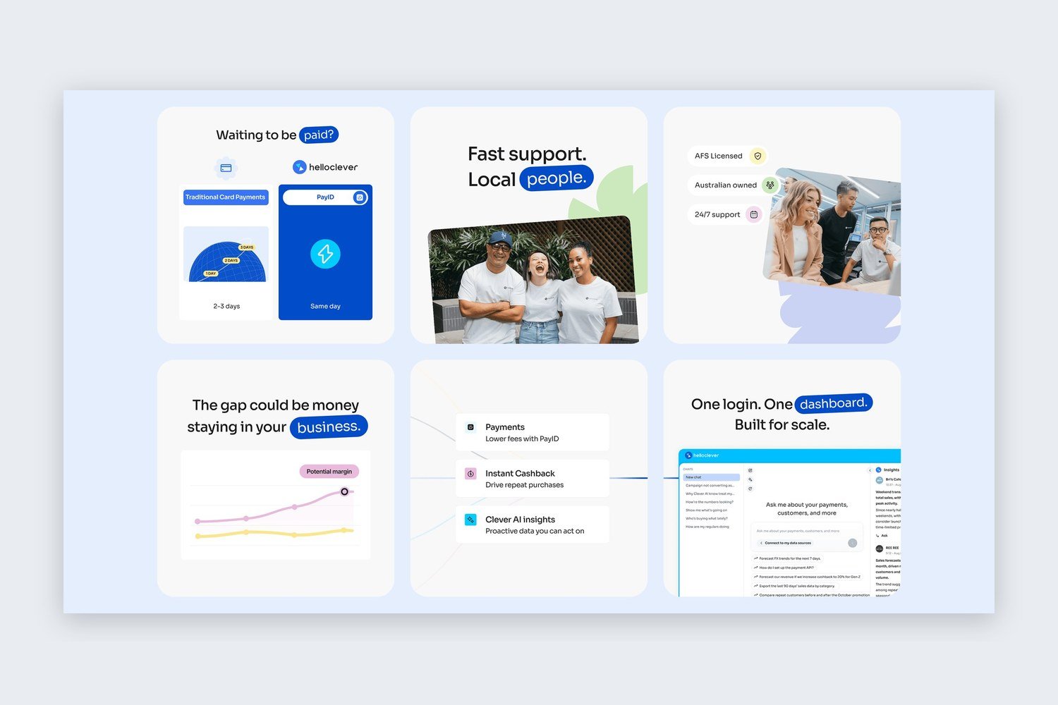 Hello Clever paid social and search ad creative