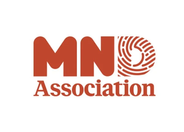 MN Association logo with red text and a circular design resembling a fingerprint or spiral.
