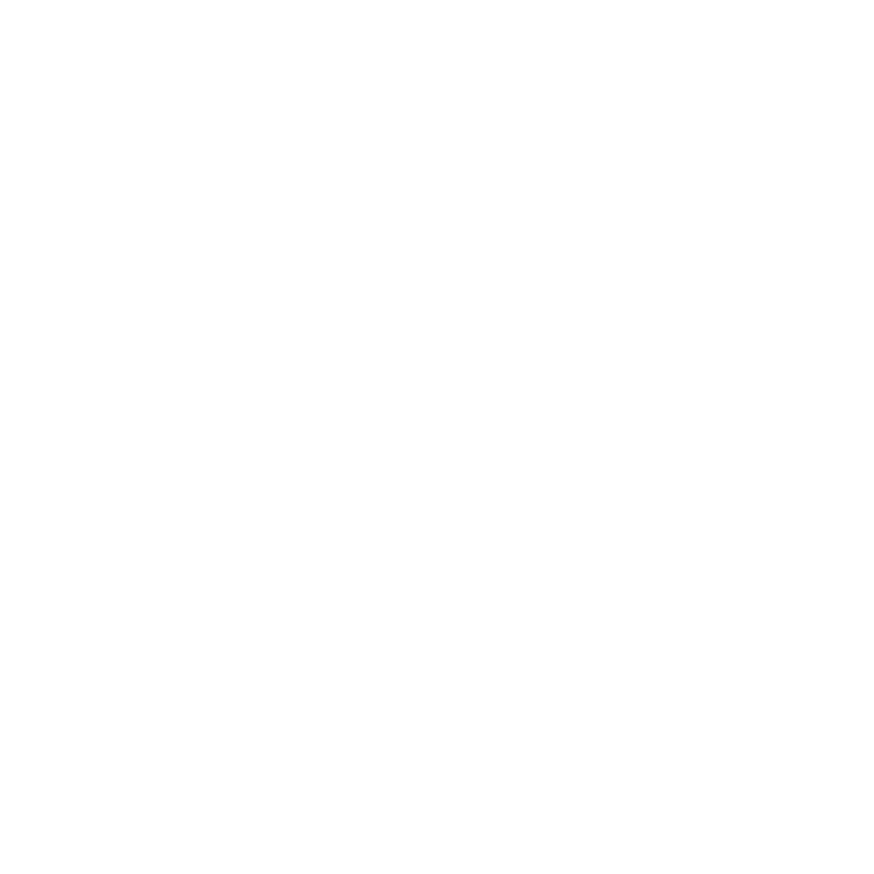 White tangled lines on a black background forming an abstract knot