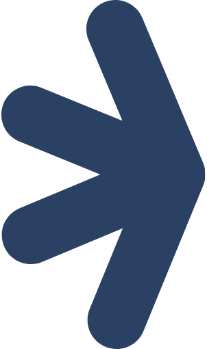 A large blue right arrow pointing to the right.