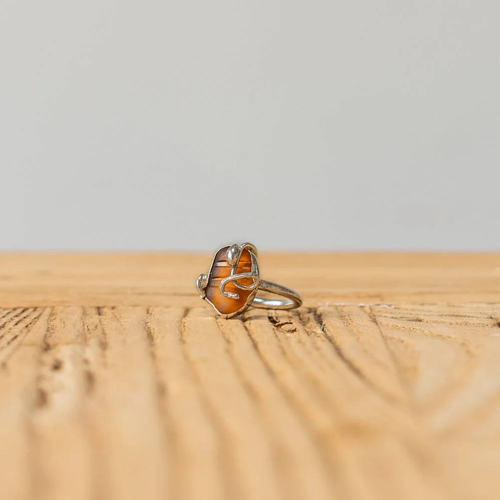 'Giorsail' sterling silver ring