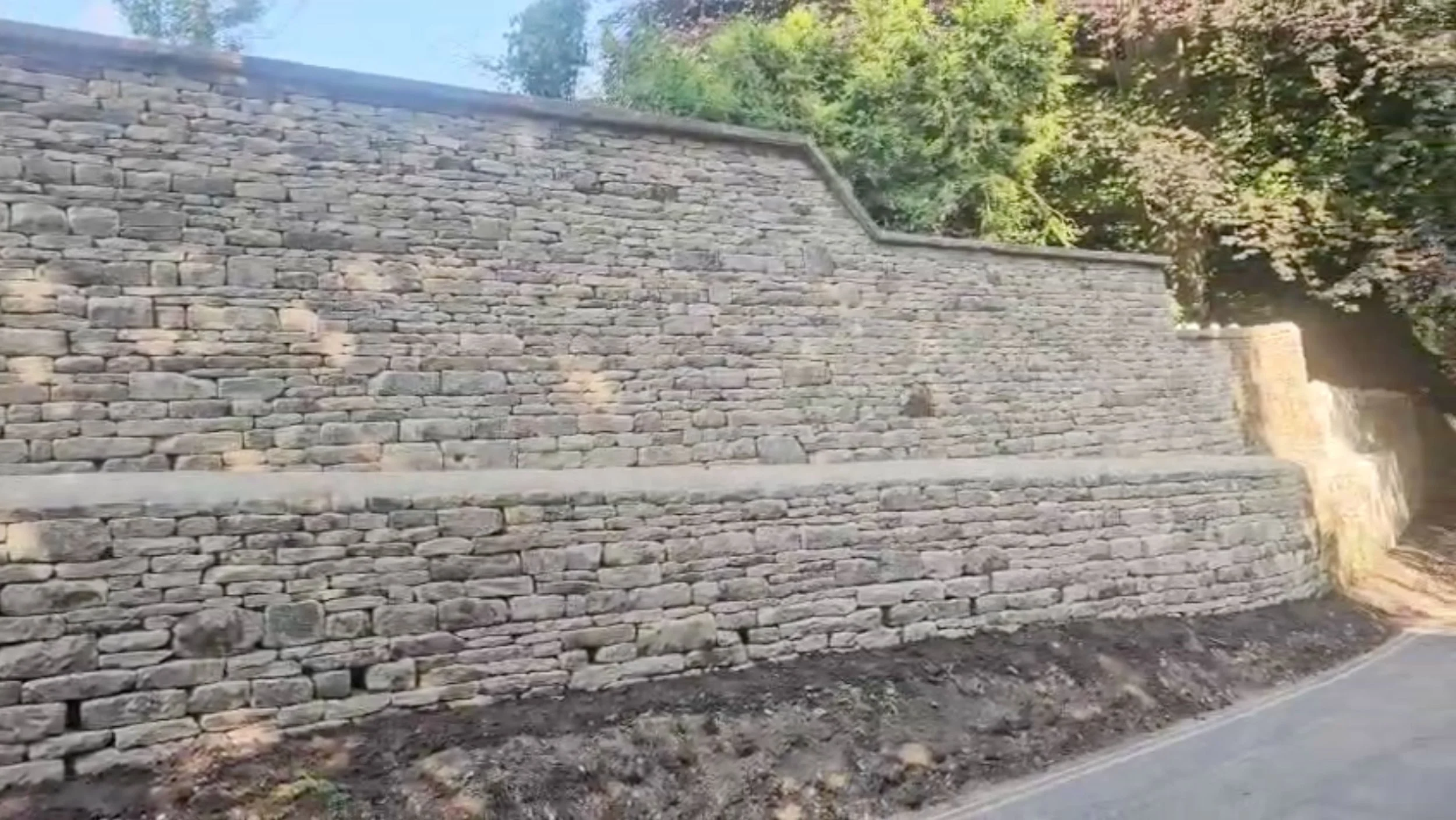 Boundary Drystone Wall Completed