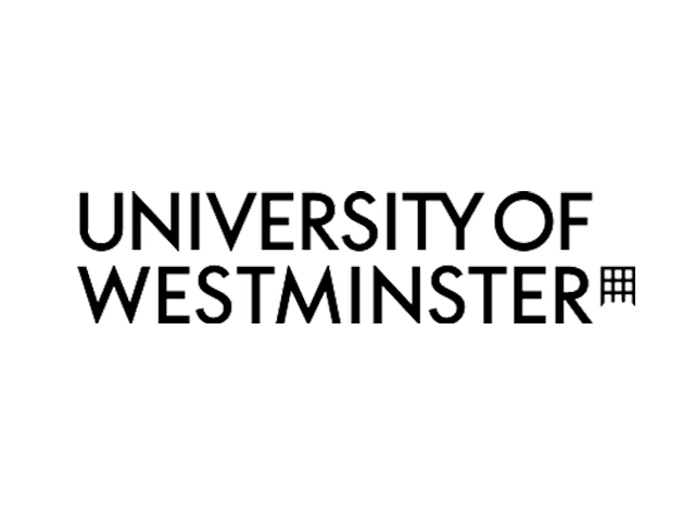The logo of the University of Westminster in black and white with text and a small grid icon.