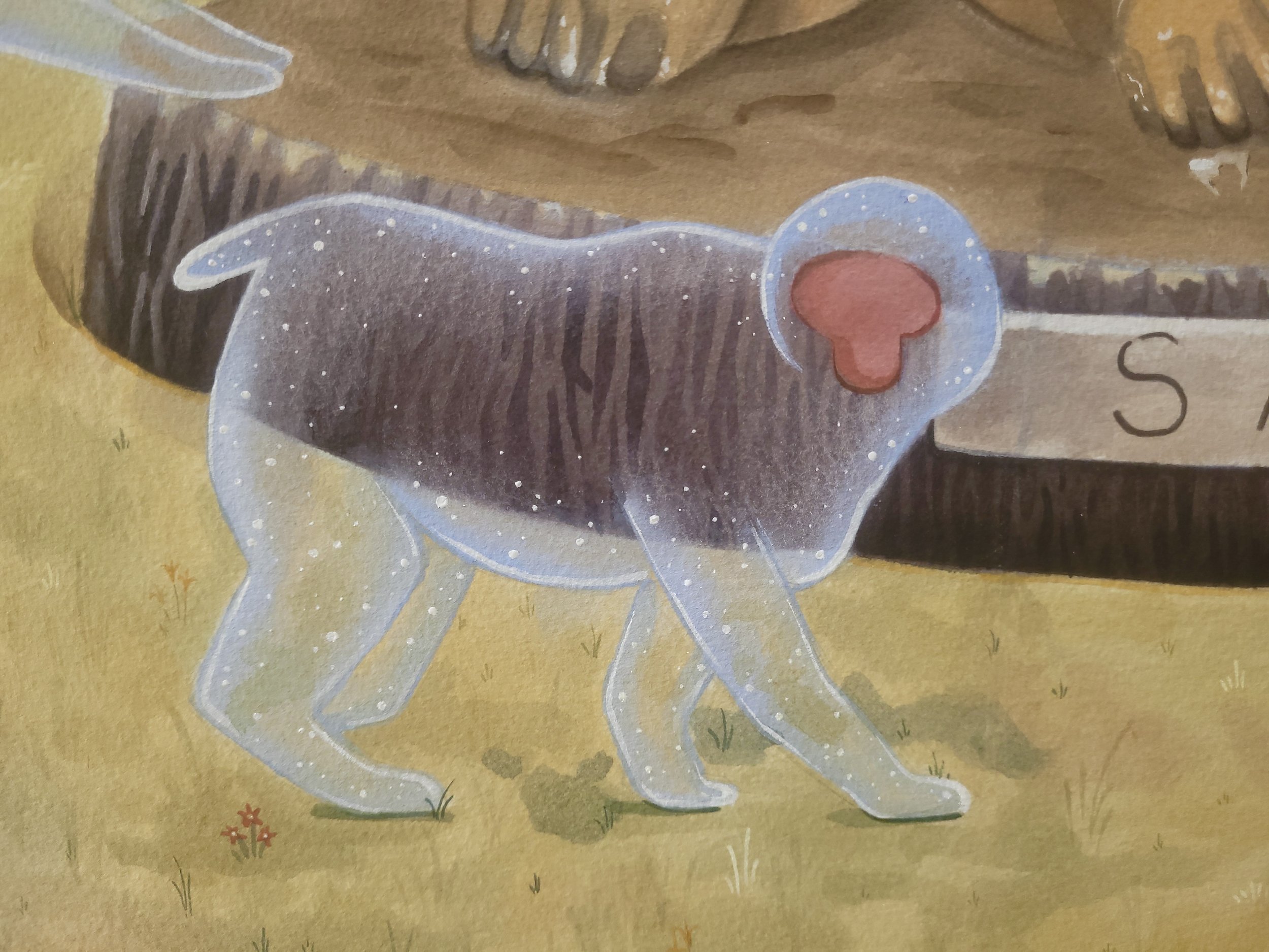 Remnants of a memory (close up) watercolour on paper, 2026.