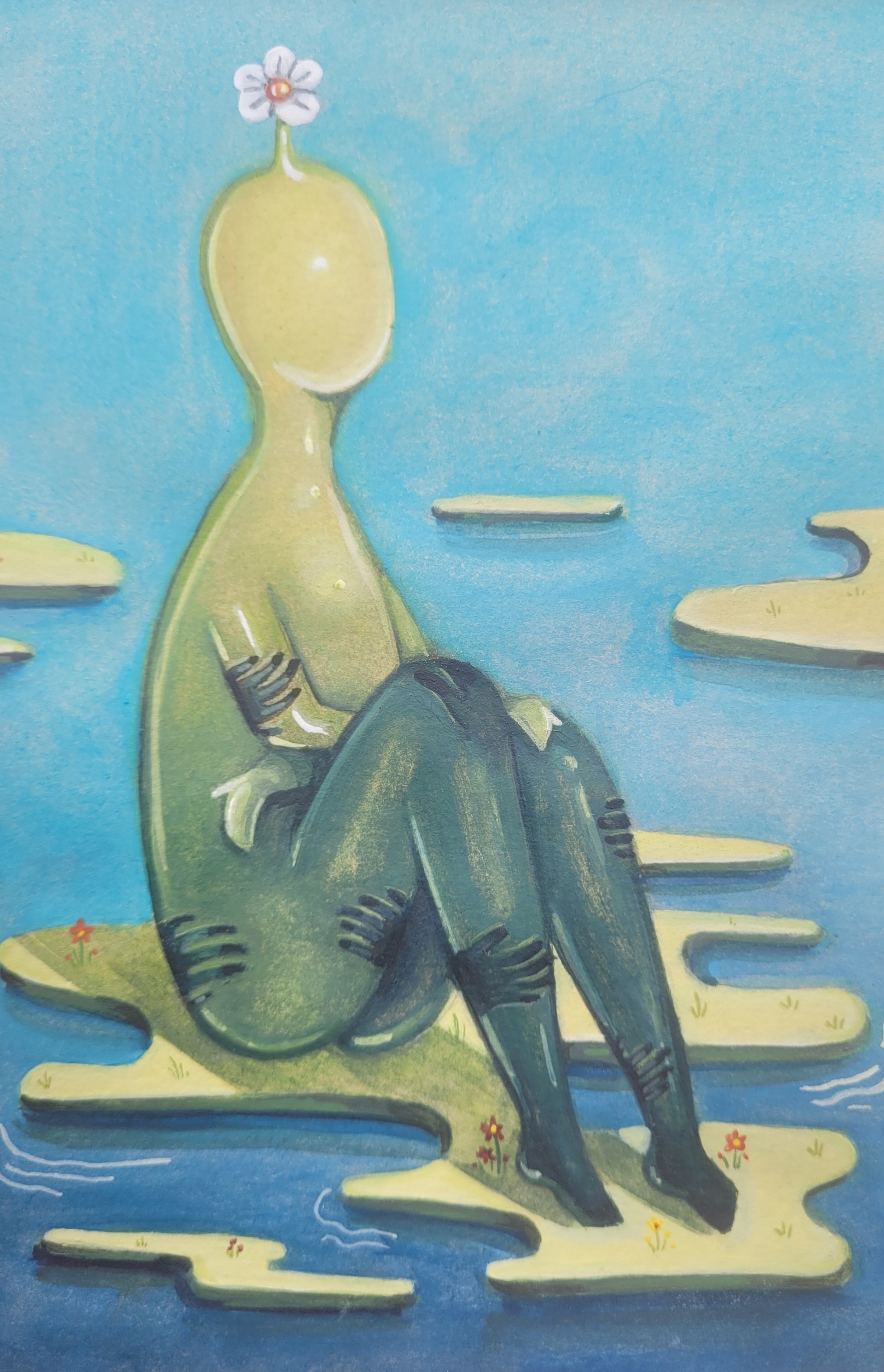 Don't touch me please, watercolour on paper, 2026.
