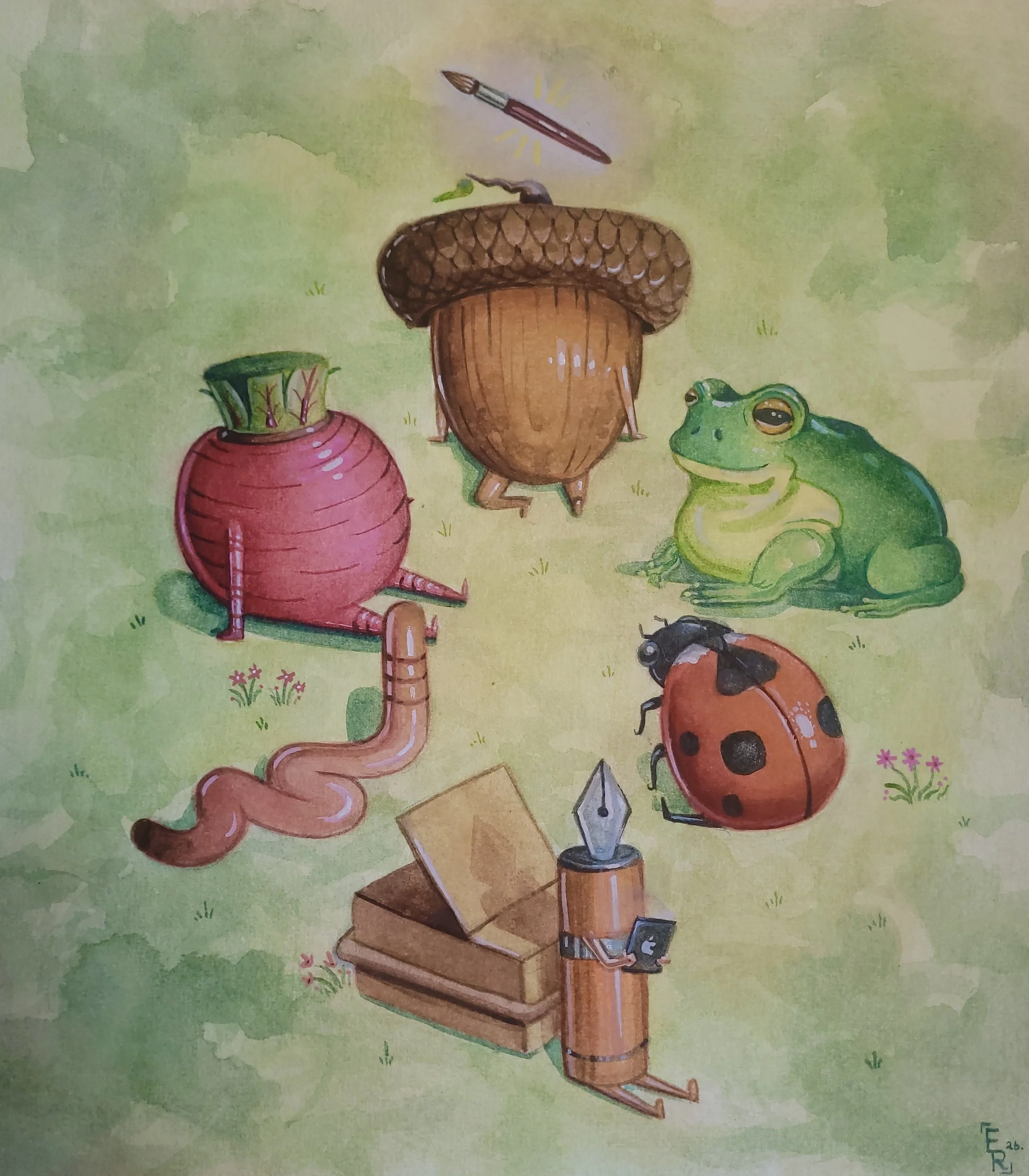 Circle of Care, watercolour on paper, 2026.