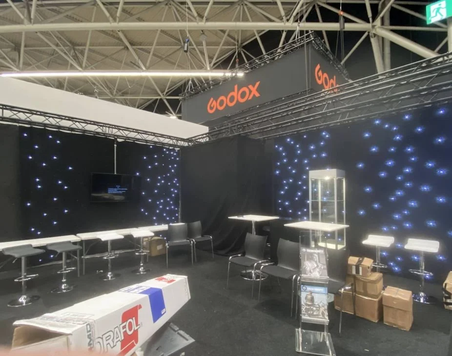 Exhibition display and presentation setup