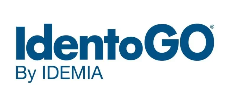 IdentoGO by IDEMIA logo in blue text