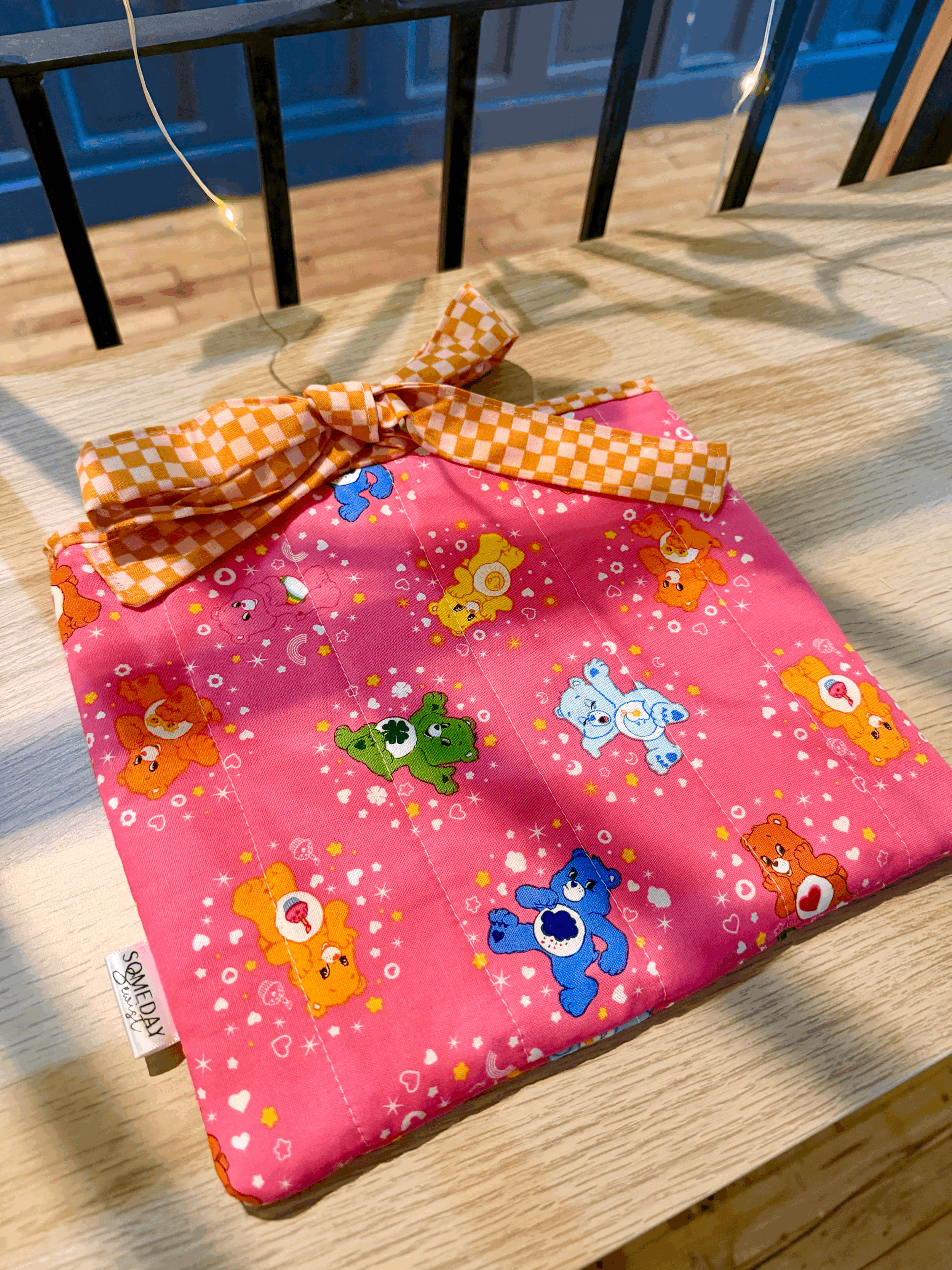 Pink Care Bears Ribbon Enclosure Book Sleeve