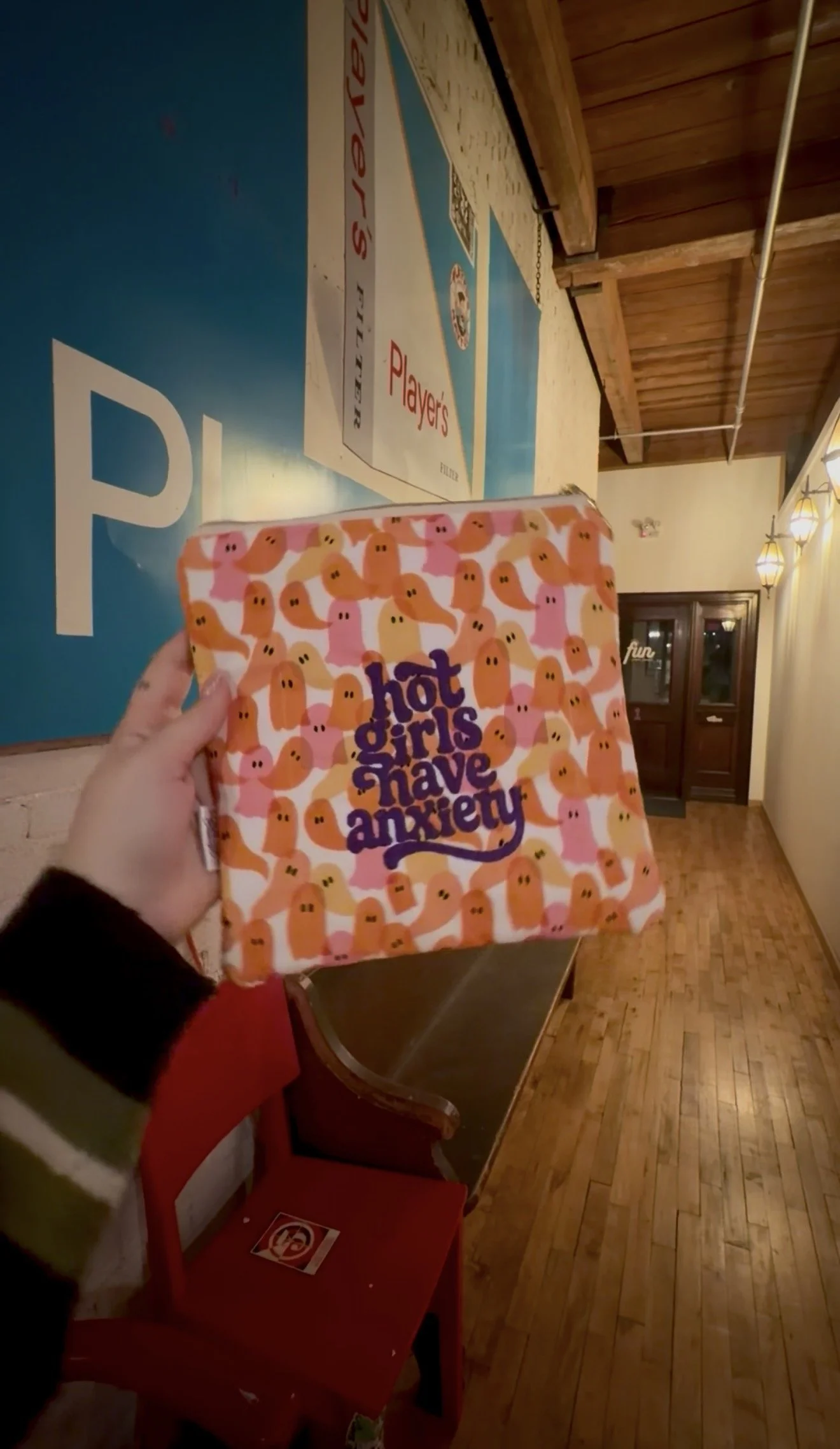 Small Hot Girls Have Anxiety Embroidered E-Reader Sleeve