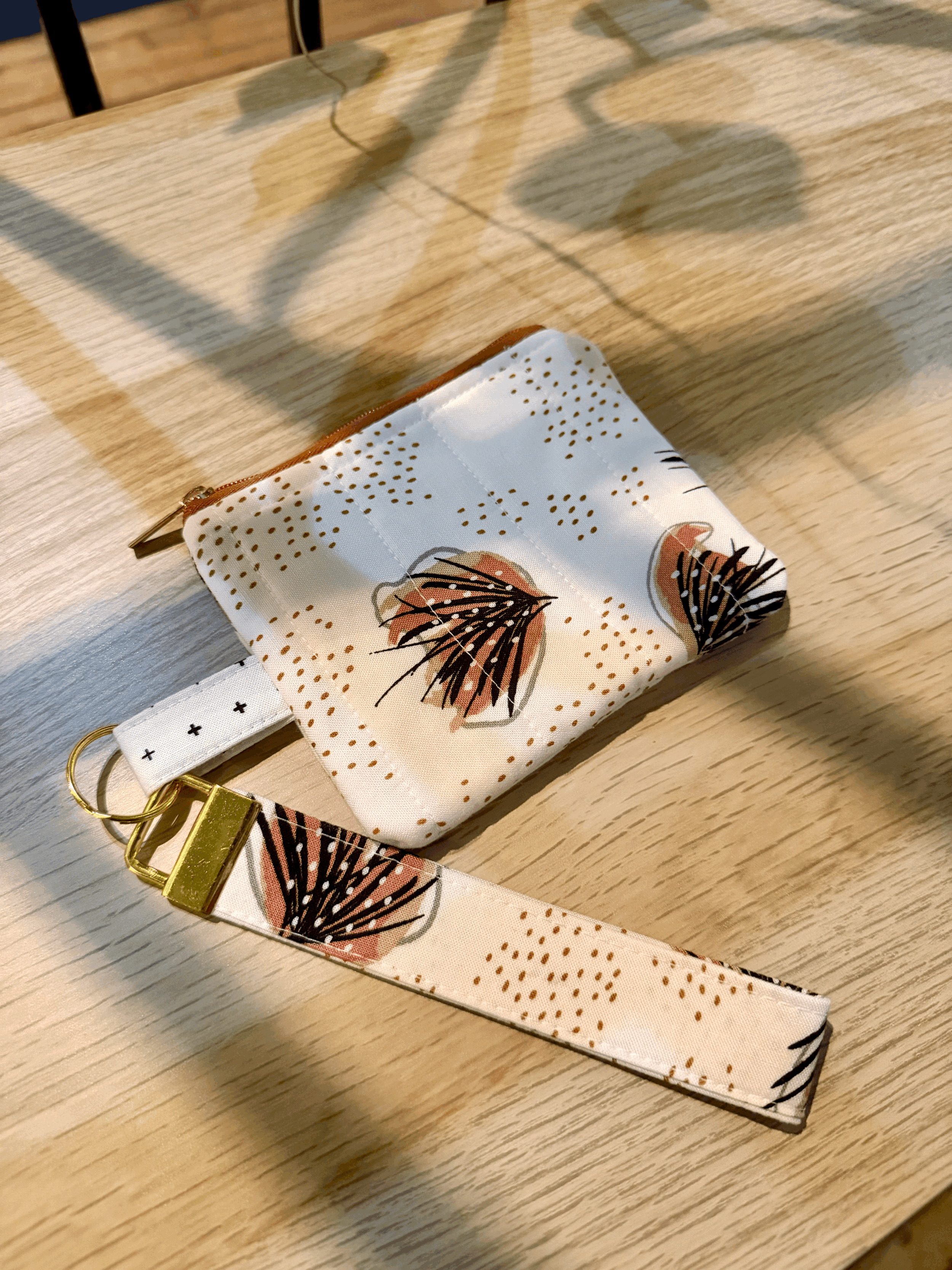Boho Money Pouch and Wristlet Set